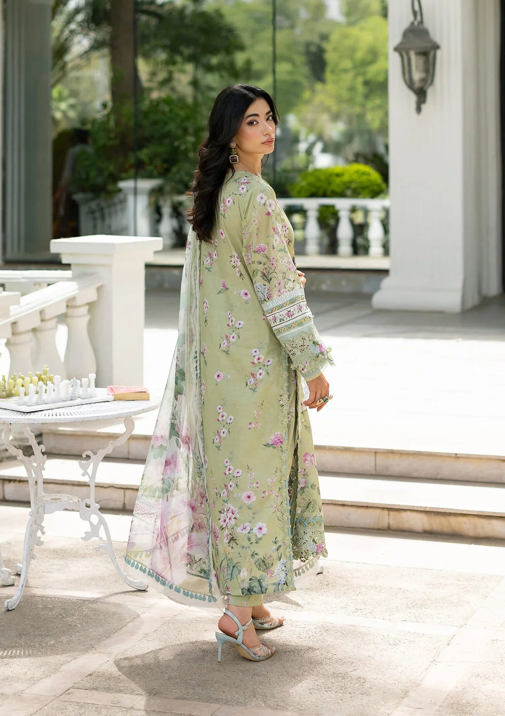 Lawn - Elaf Premium - Signature Embroidered 26 - Vol II - ESG-6A JADE