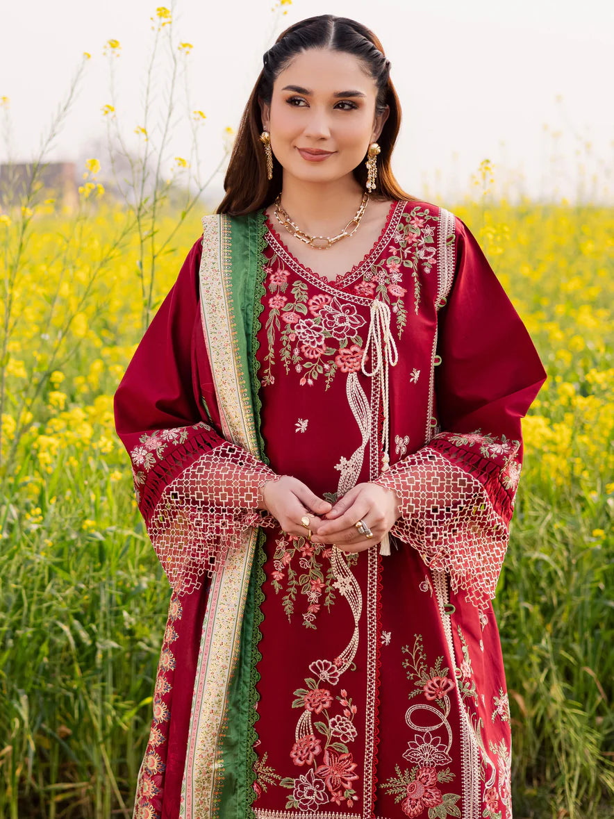 LAWN - PARISHAY  - DIL E RAQSUM  - DQ-10 - 3 PC LAWN