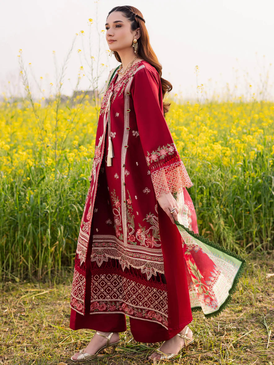 LAWN - PARISHAY  - DIL E RAQSUM  - DQ-10 - 3 PC LAWN