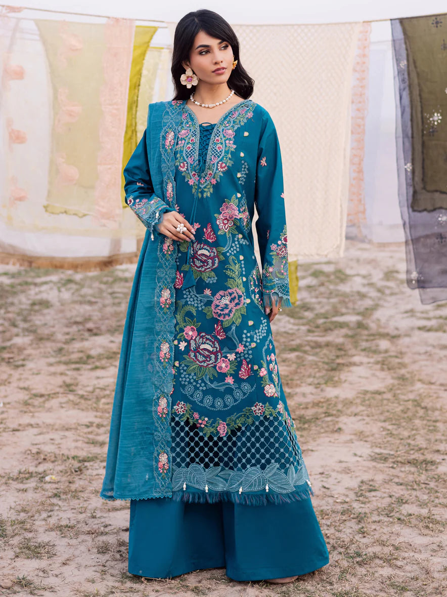 LAWN - PARISHAY  - DIL E RAQSUM  - DQ-08 - 3 PC LAWN