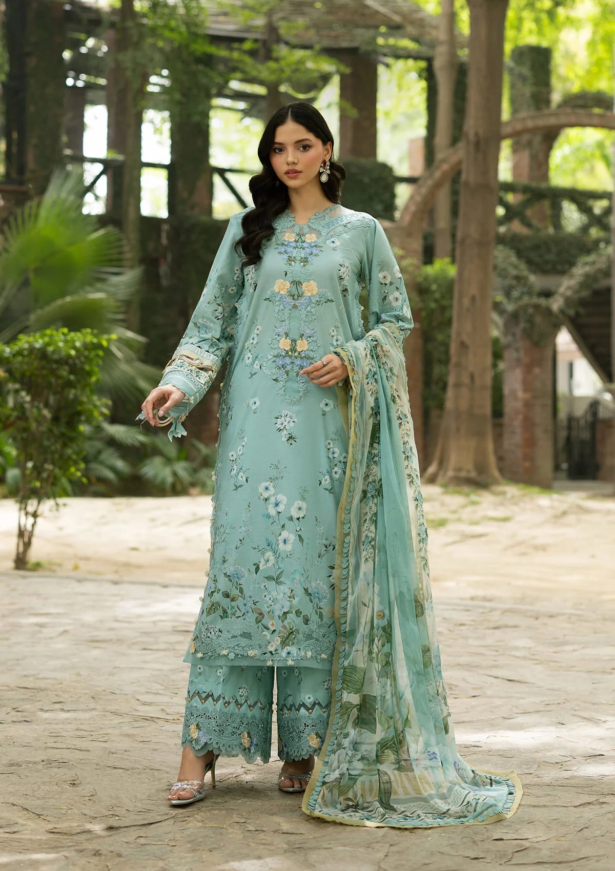 Lawn - Elaf Premium - Signature Embroidered 26 - Vol II - ESG-6B ZARIA