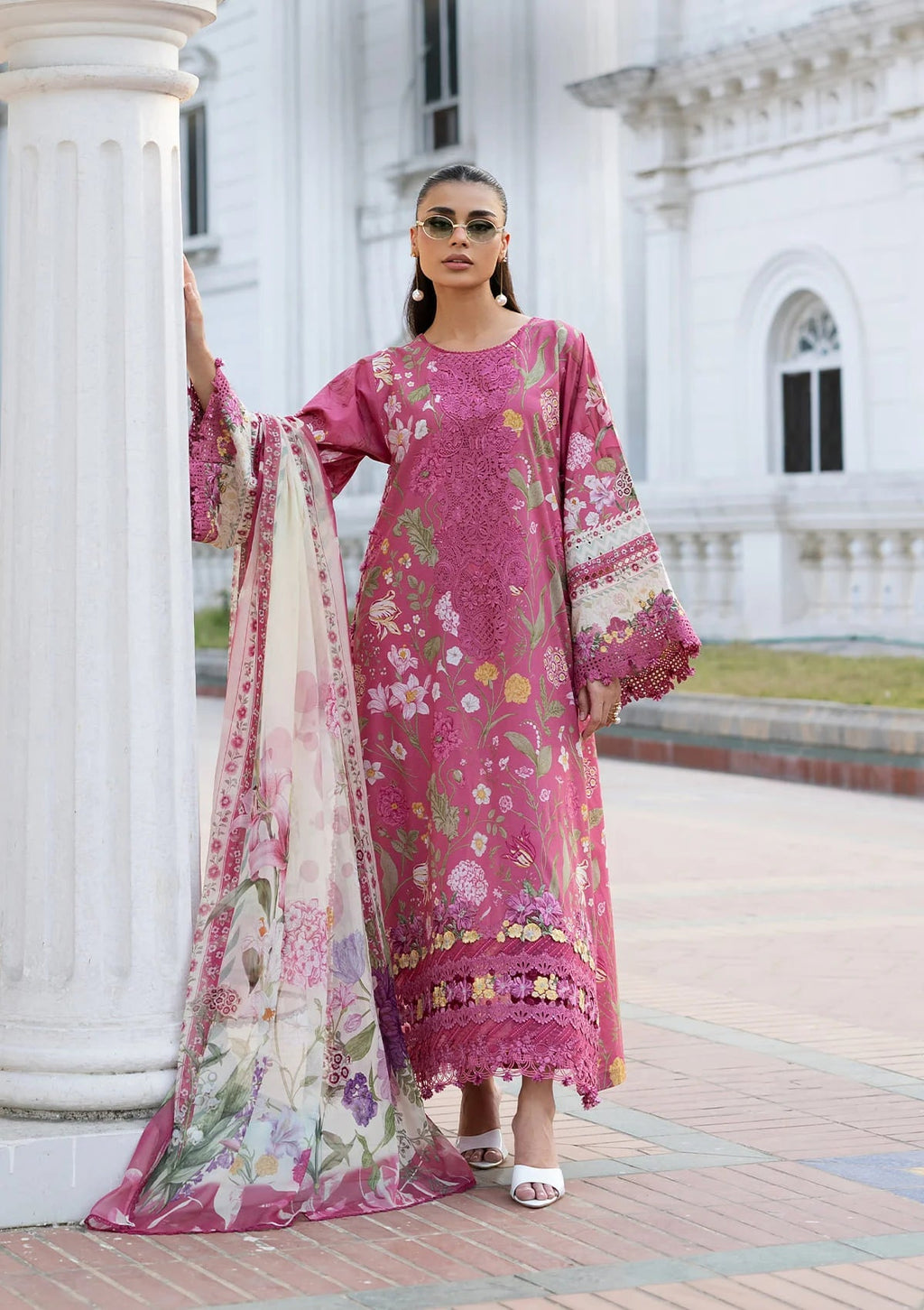 Lawn - Elaf Premium - Signature Embroidered 26 - Vol II - ESG-5B DELILAH