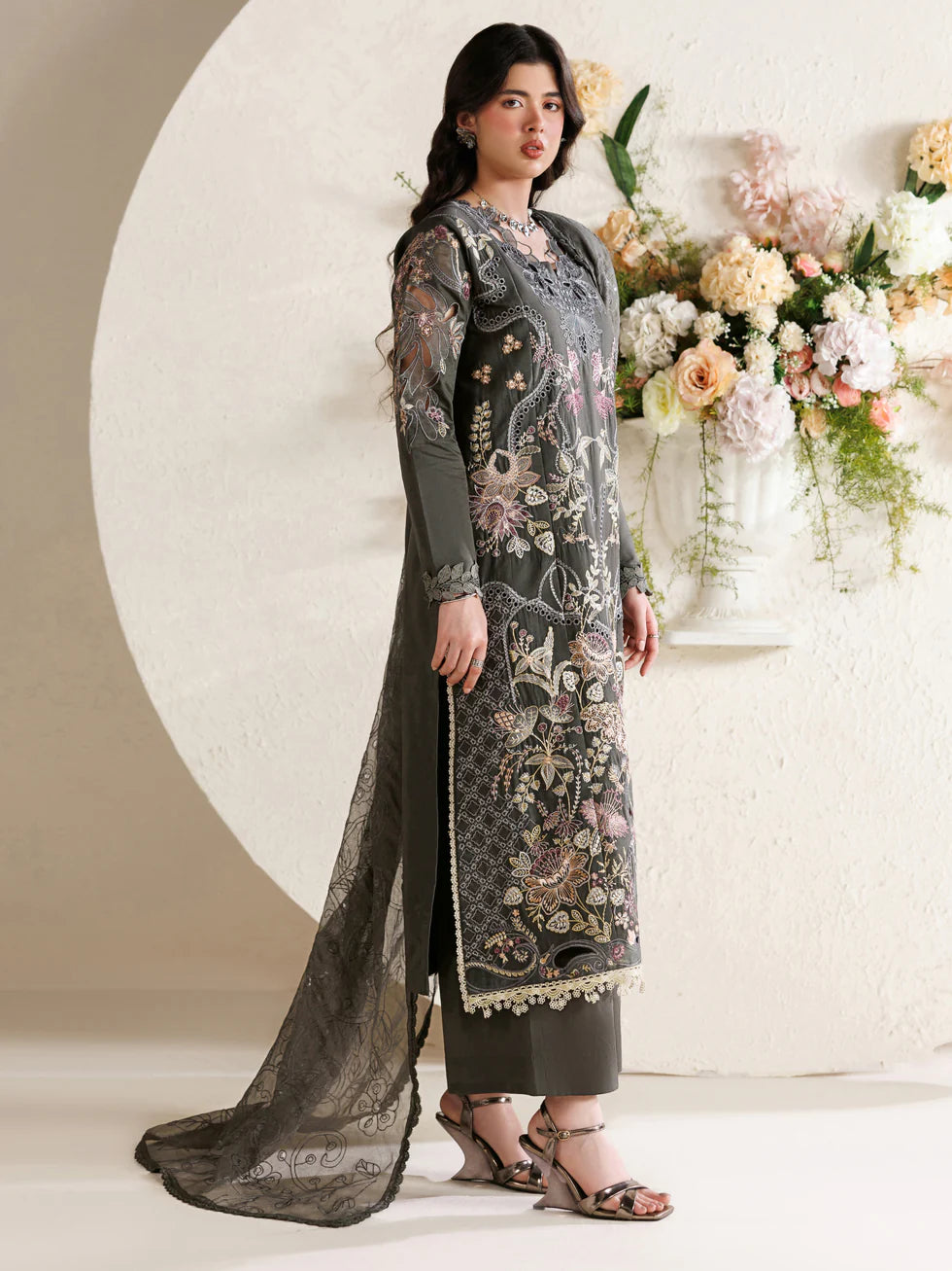 LAWN - PARISHAY  - MARBELLA - MB-14 - 3 PC LAWN