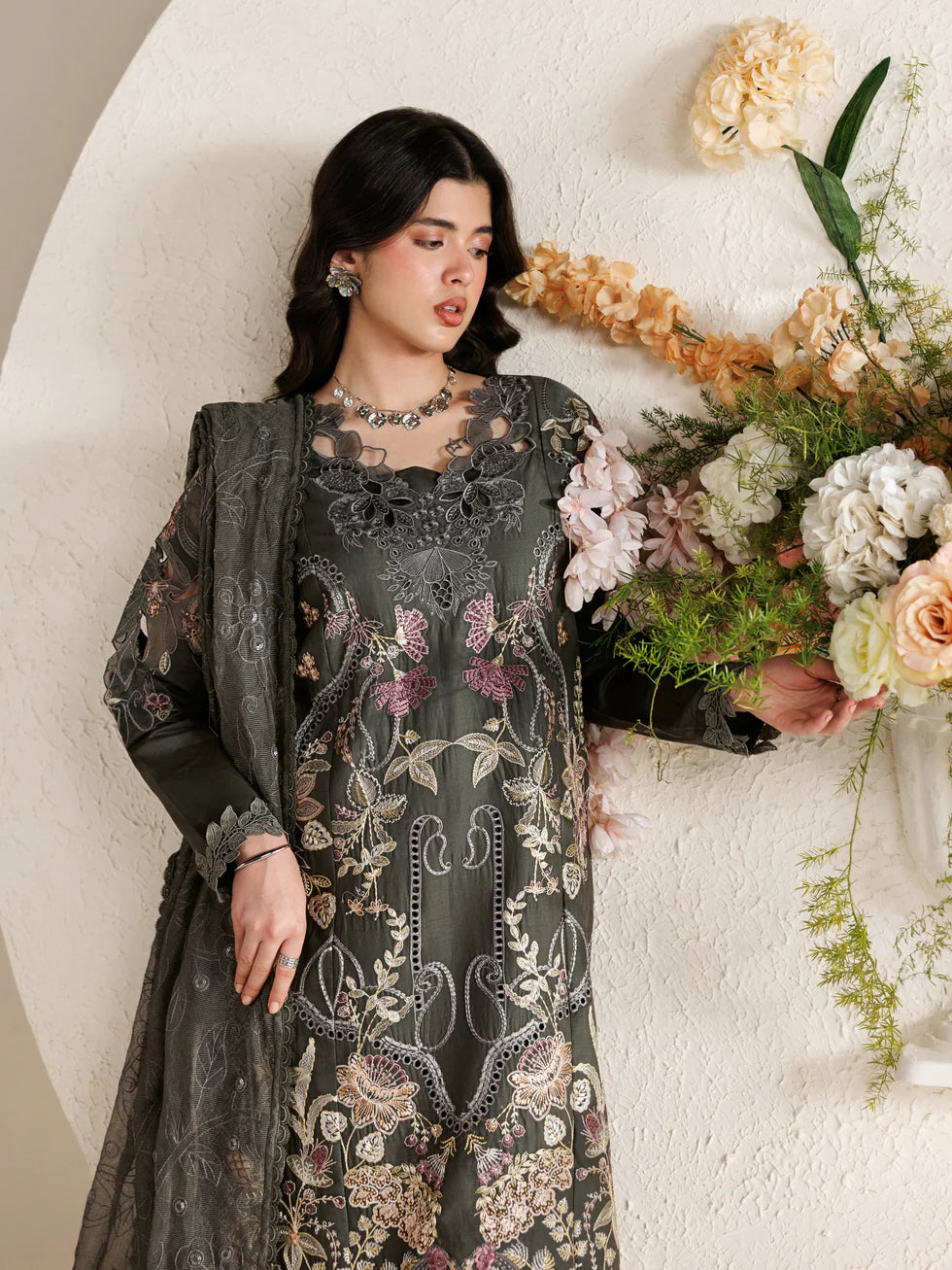 LAWN - PARISHAY  - MARBELLA - MB-14 - 3 PC LAWN