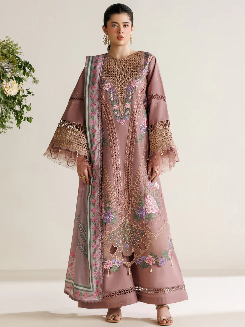 LAWN - PARISHAY  - MARBELLA - MB-01 - 3 PC LAWN
