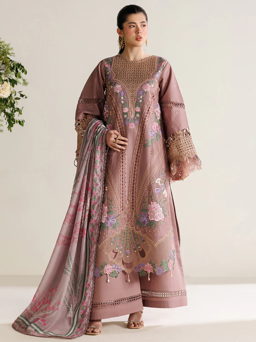 LAWN - PARISHAY  - MARBELLA - MB-01 - 3 PC LAWN