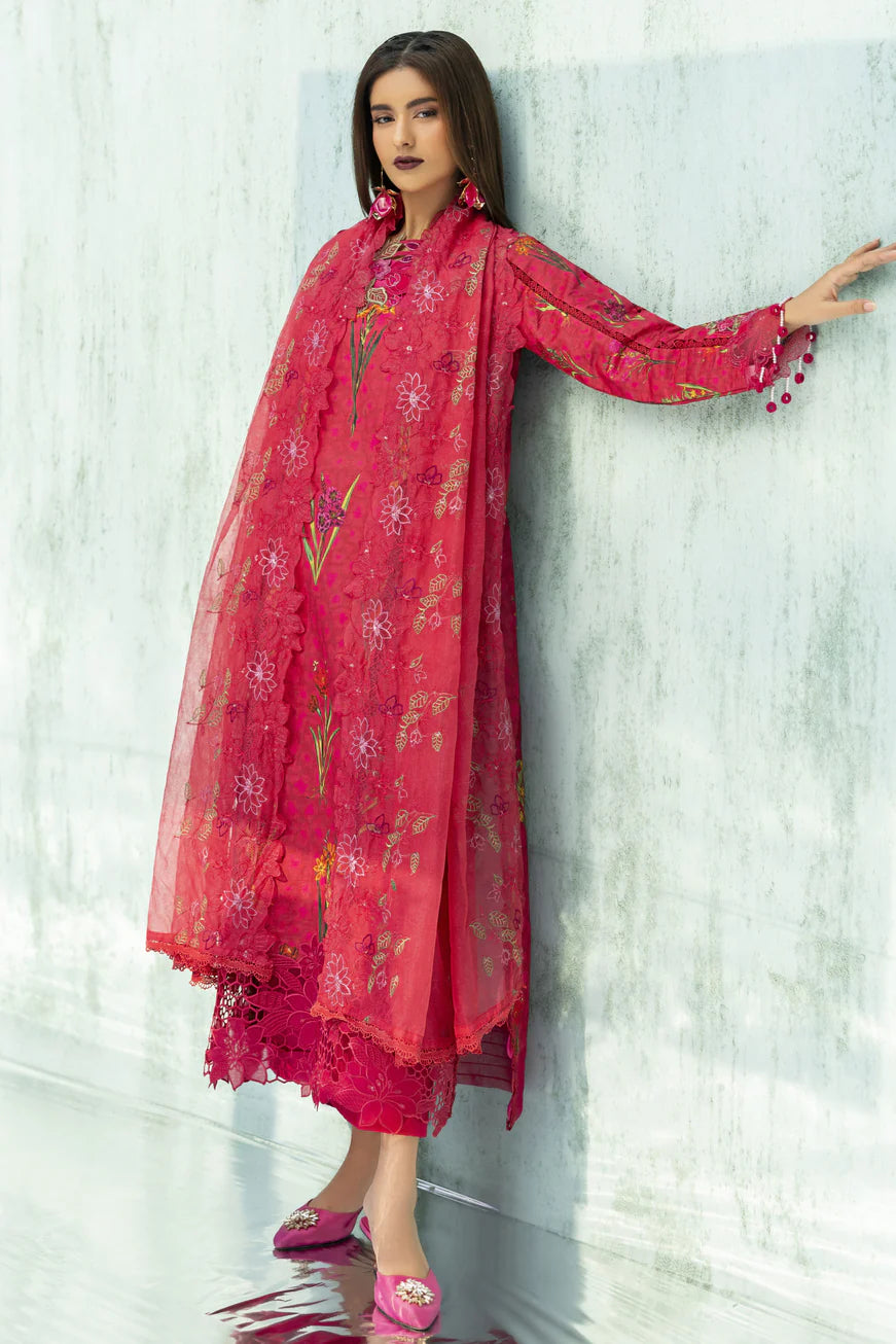 LAWN - PARISHAY  - IVY BLOOM - IB-16 - 3 PC LAWN