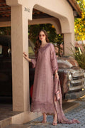 LAWN - NOOR BY SAADIA ASAD -  Chikankari  - D4 - A - DUSKY ROSE