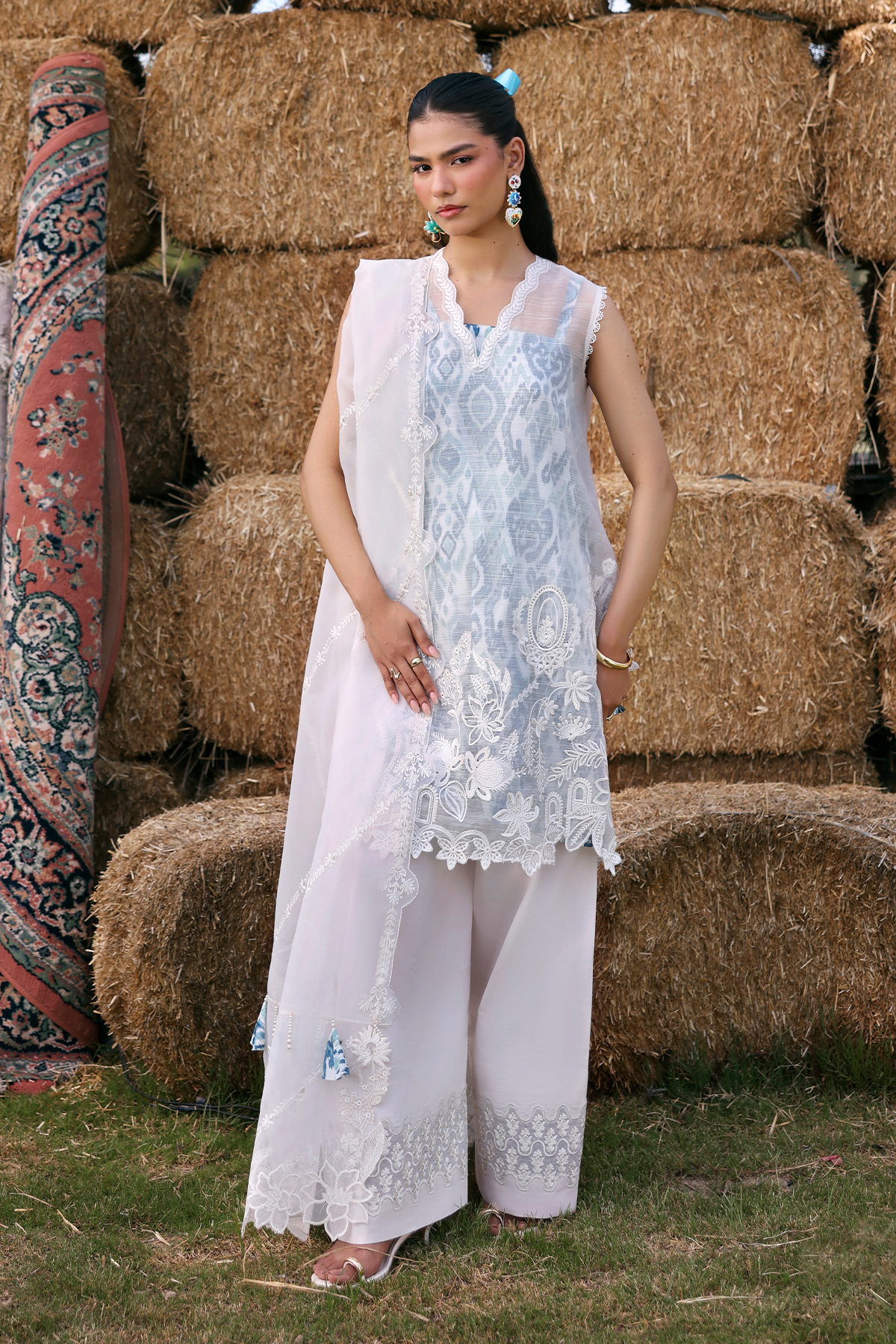 Lawn - Zarposh - Summer Soiree - Embroidered 26 - Vione