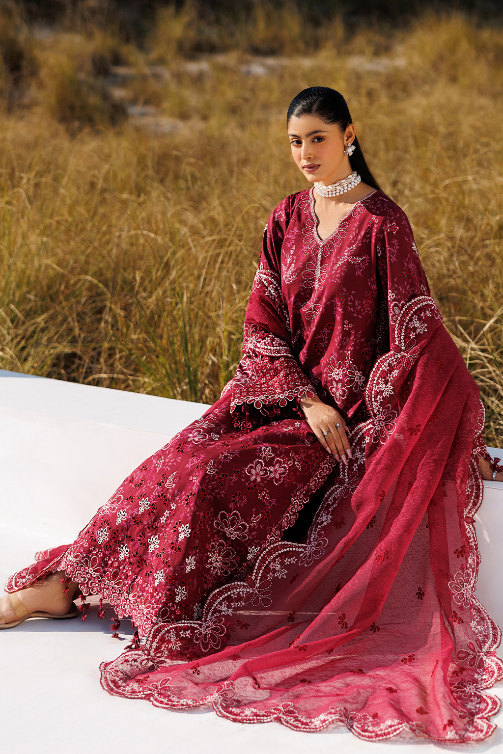 LAWN - EMAAN ADEEL - SUNLIT GROOVE - RADIANT ROSE