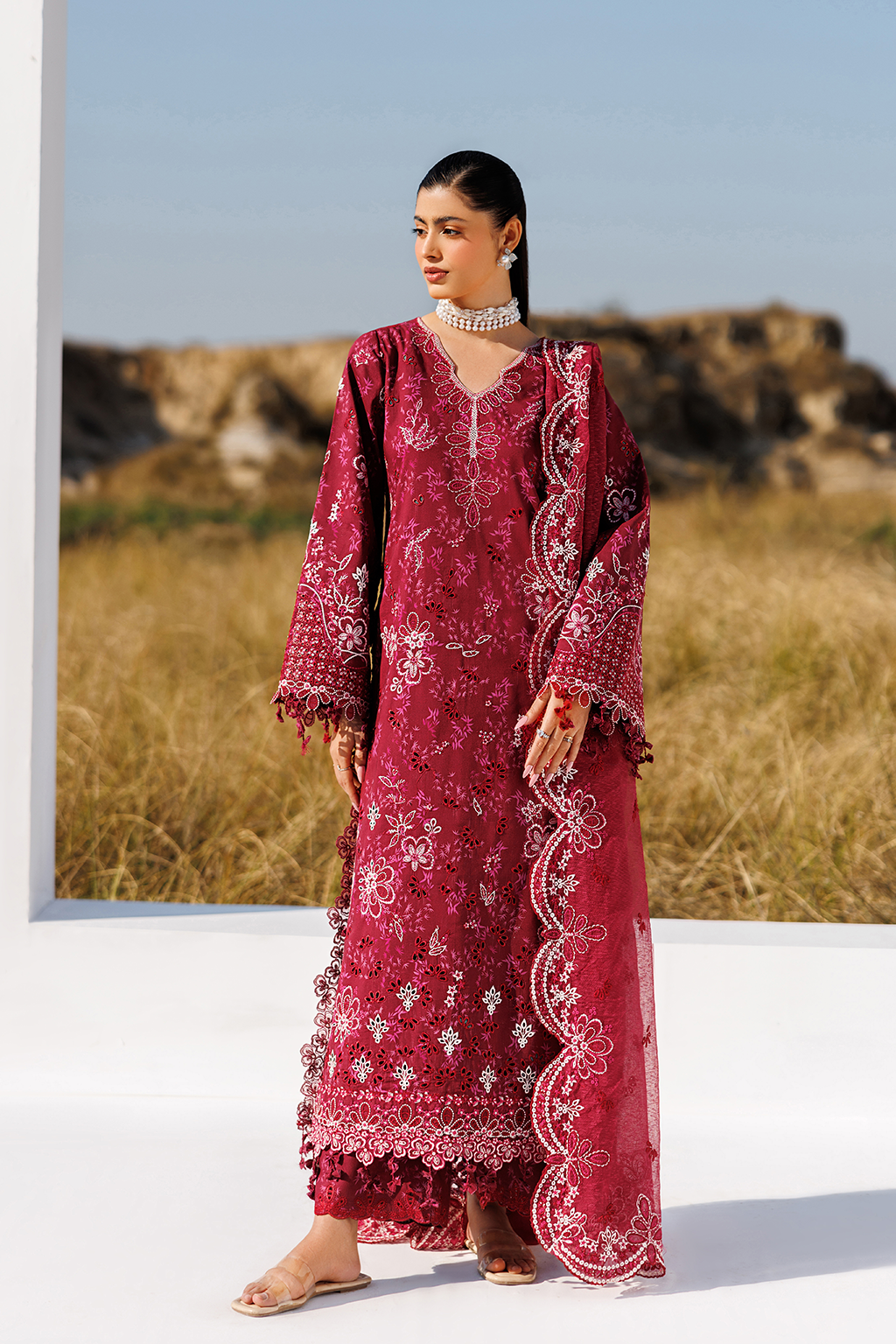 LAWN - EMAAN ADEEL - SUNLIT GROOVE - RADIANT ROSE