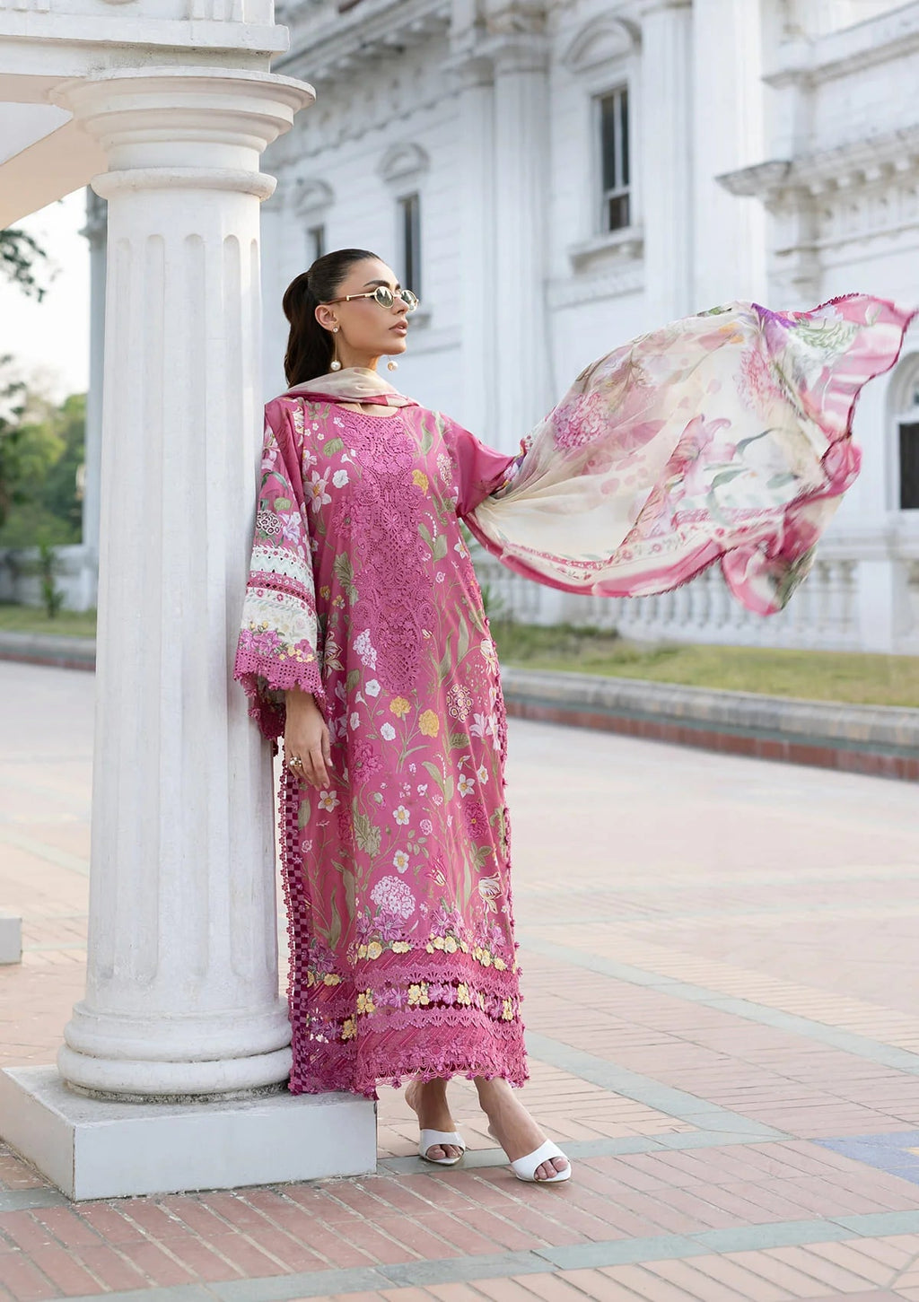 Lawn - Elaf Premium - Signature Embroidered 26 - Vol II - ESG-5B DELILAH