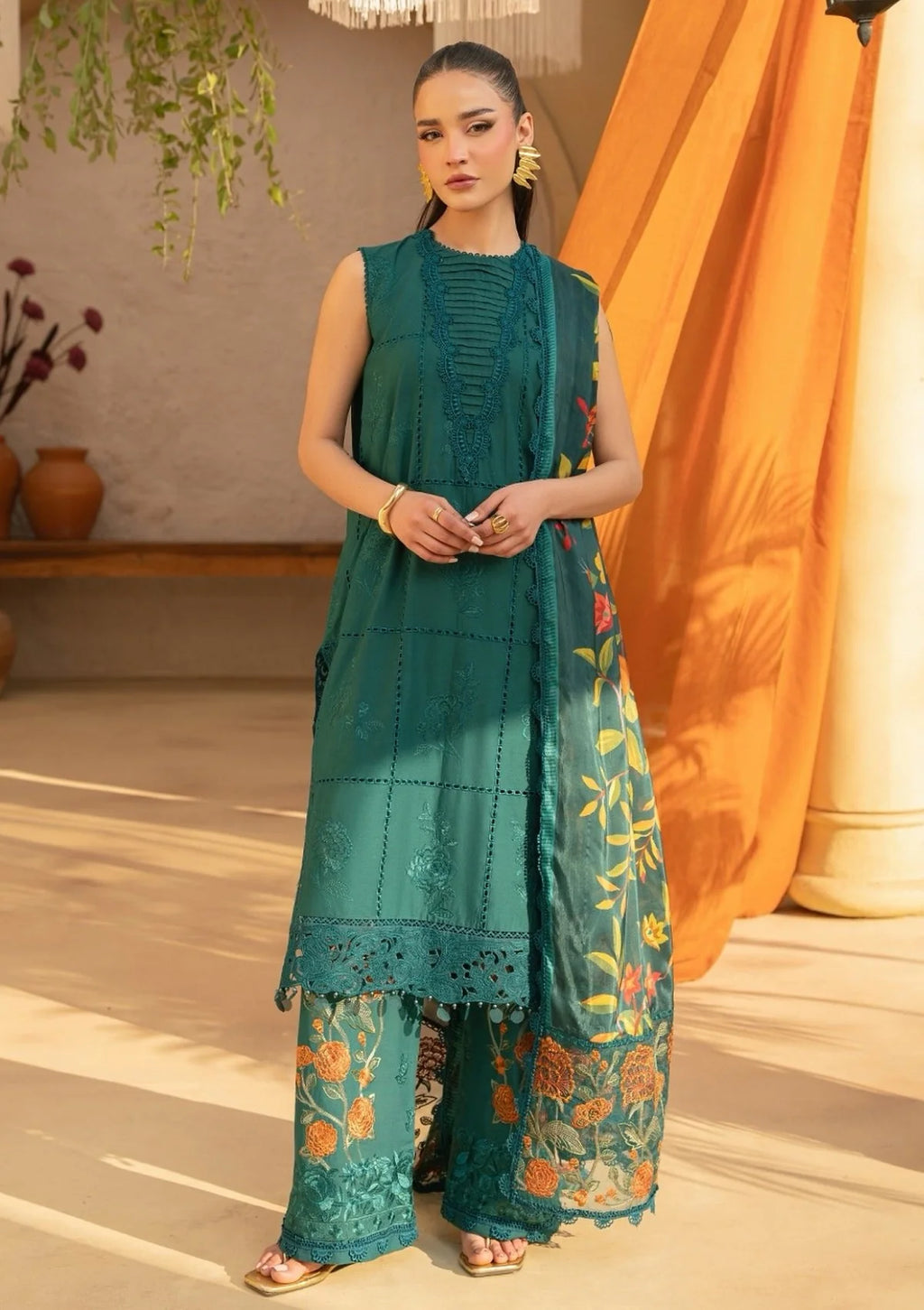 LAWN - SAIRA RIZAWN - LUXURY UNSTITCHED'25 - LIRA-SRL-25-10 - (SALE)