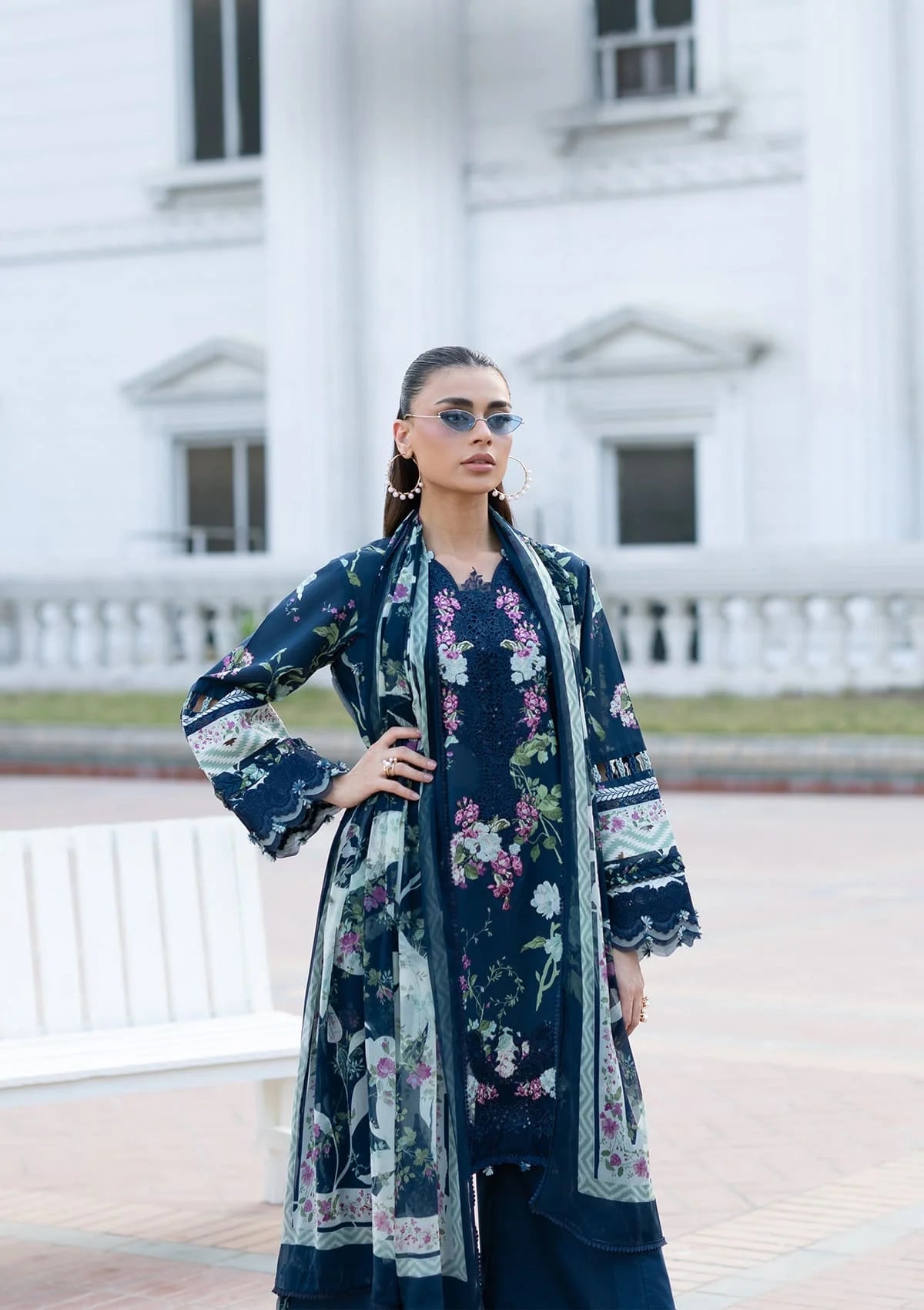 Lawn - Elaf Premium - Signature Embroidered 26 - Vol II - ESG-3A MARIEL