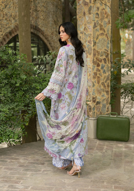 Lawn - Elaf Premium - Signature Embroidered 26 - Vol II - ESG-3B KATIE