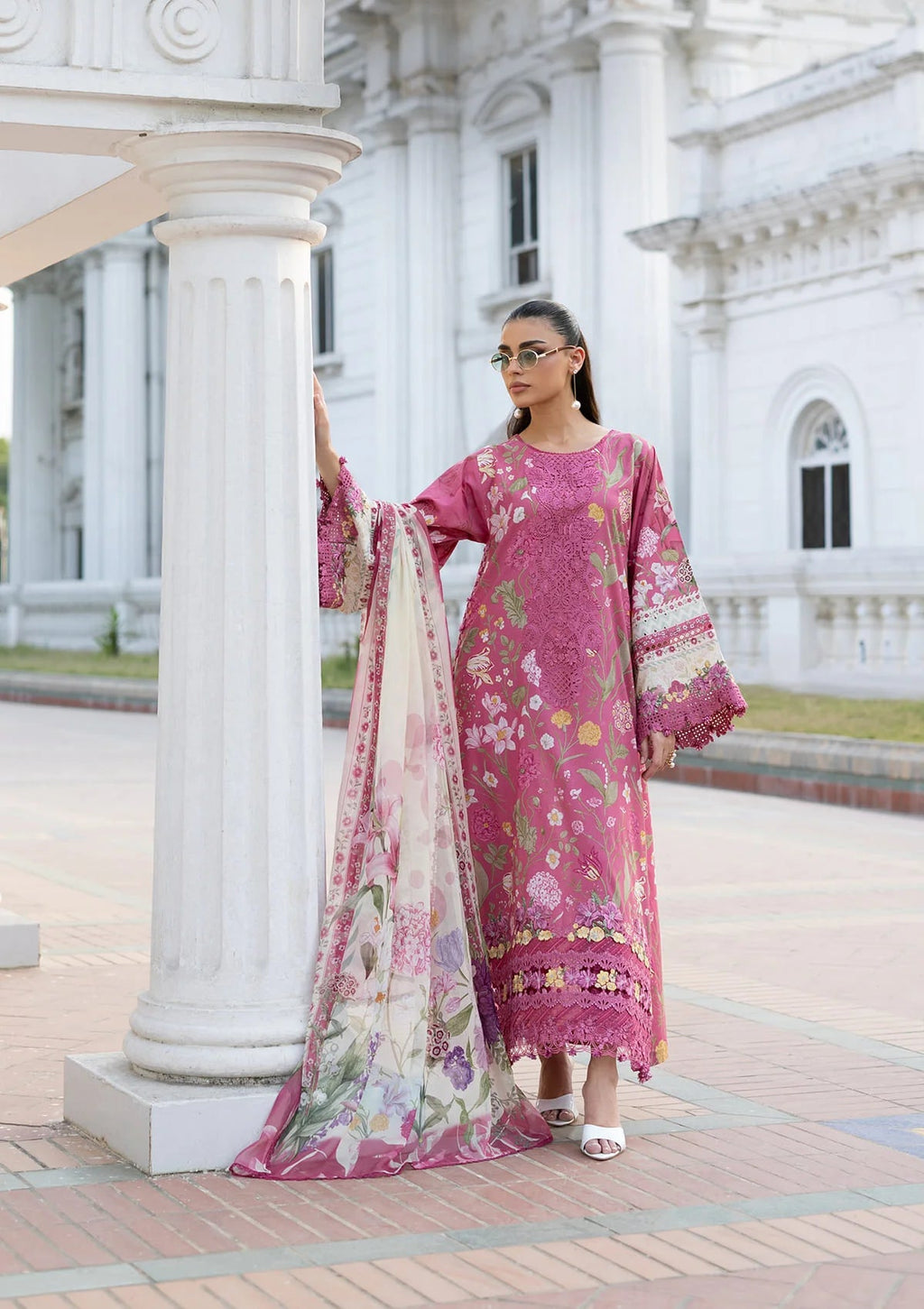 Lawn - Elaf Premium - Signature Embroidered 26 - Vol II - ESG-5B DELILAH