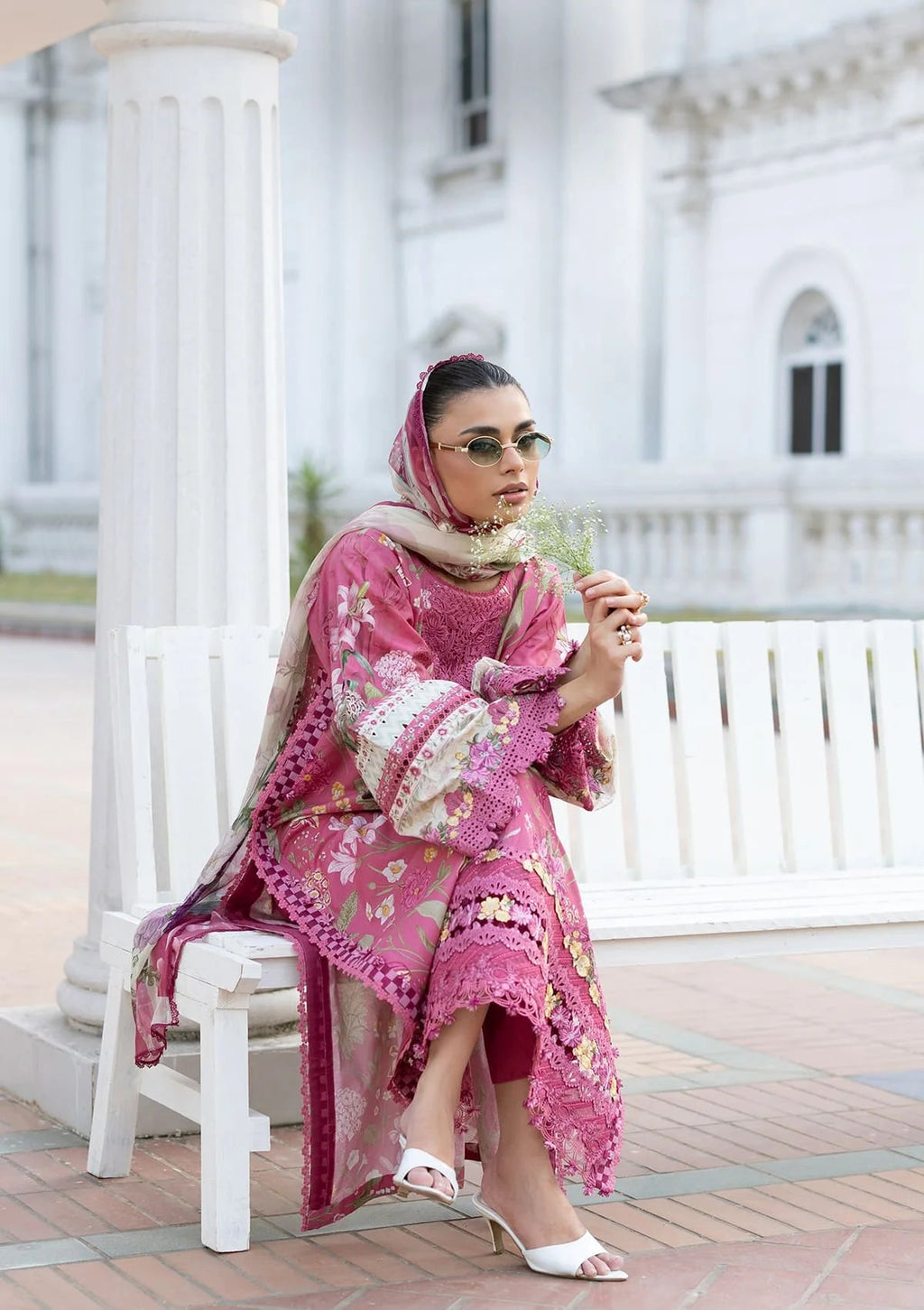 Lawn - Elaf Premium - Signature Embroidered 26 - Vol II - ESG-5B DELILAH