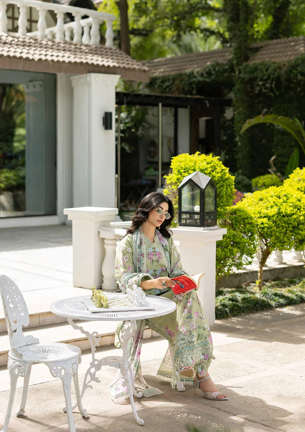 Lawn - Elaf Premium - Signature Embroidered 26 - Vol II - ESG-6A JADE