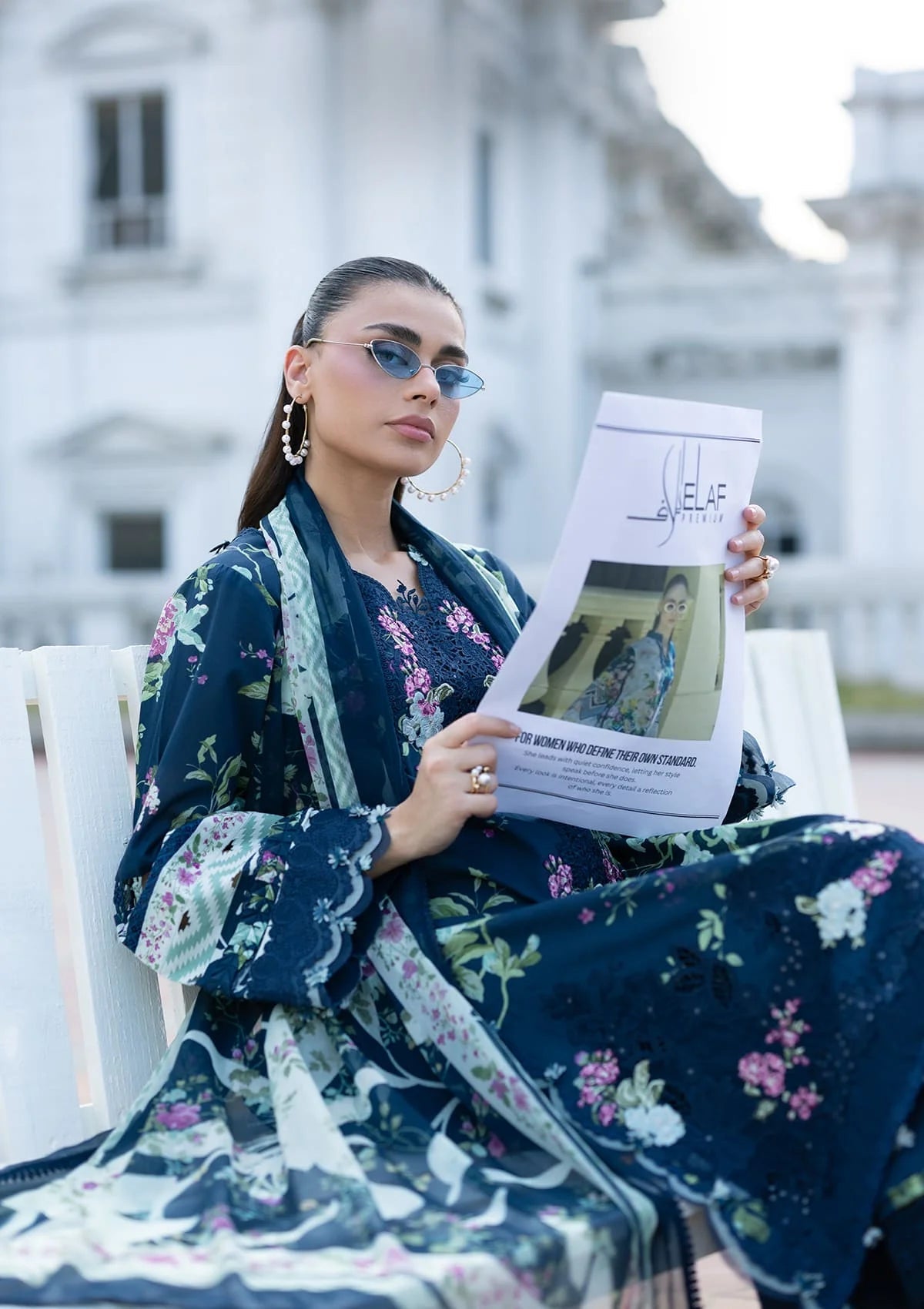 Lawn - Elaf Premium - Signature Embroidered 26 - Vol II - ESG-3A MARIEL