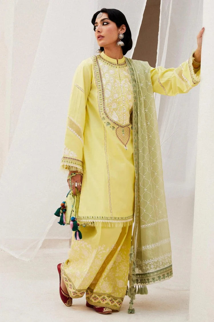 LAWN - ZARA SHAHJAHAN - LUXURY  LAWN'24 - DILARA-15A - (SALE)