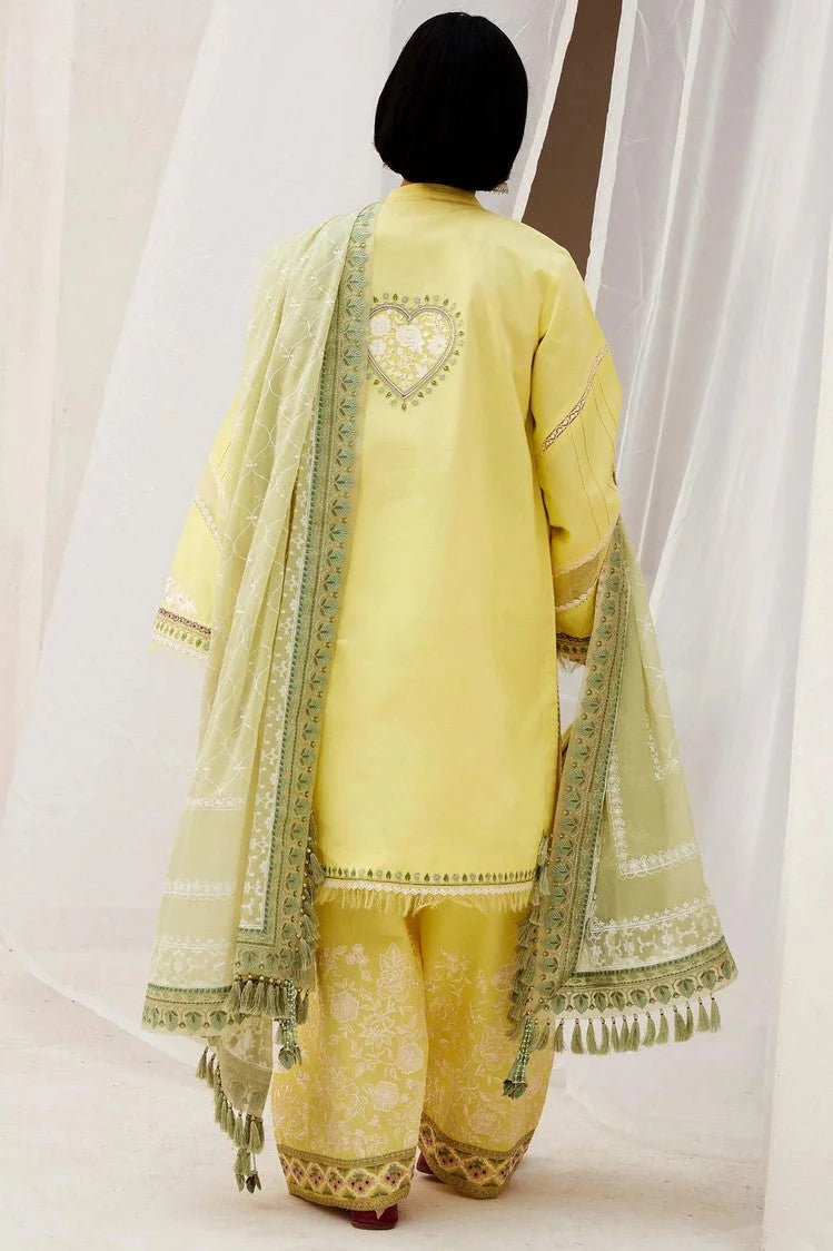 LAWN - ZARA SHAHJAHAN - LUXURY  LAWN'24 - DILARA-15A - (SALE)