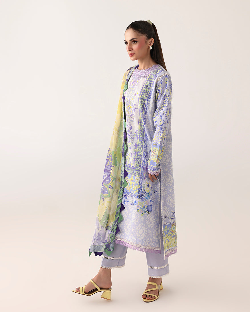 LAWN - ROHEENAZ - ROSETTE - BLUSH MEADOW