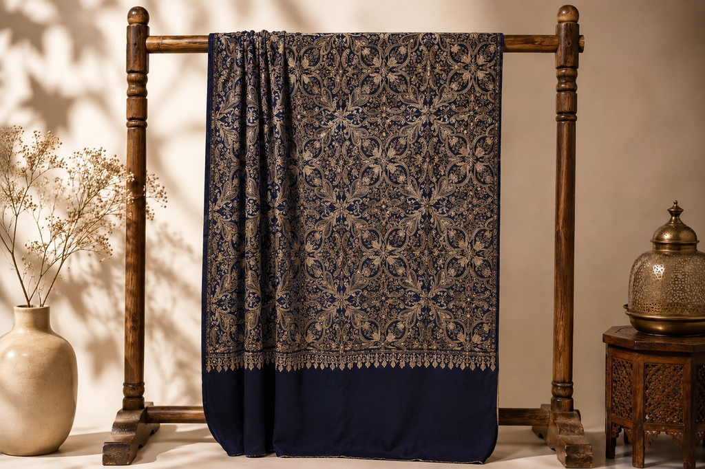 Kashmiri  Stone Work Shawl