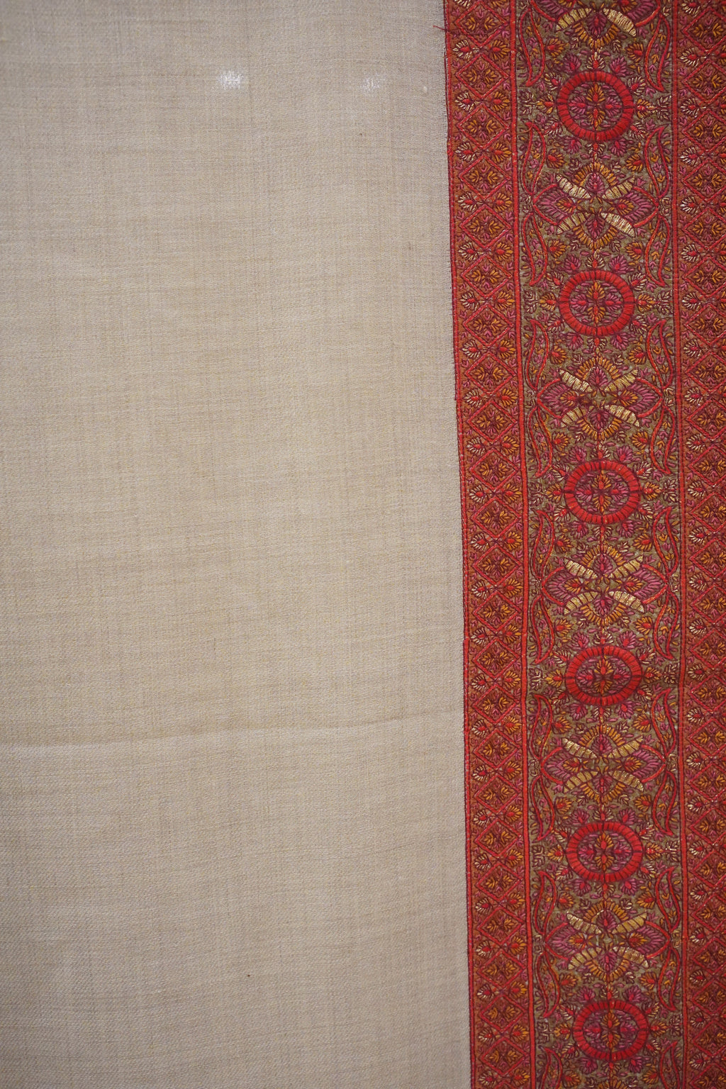 Skin Kashmiri  Border Shawl