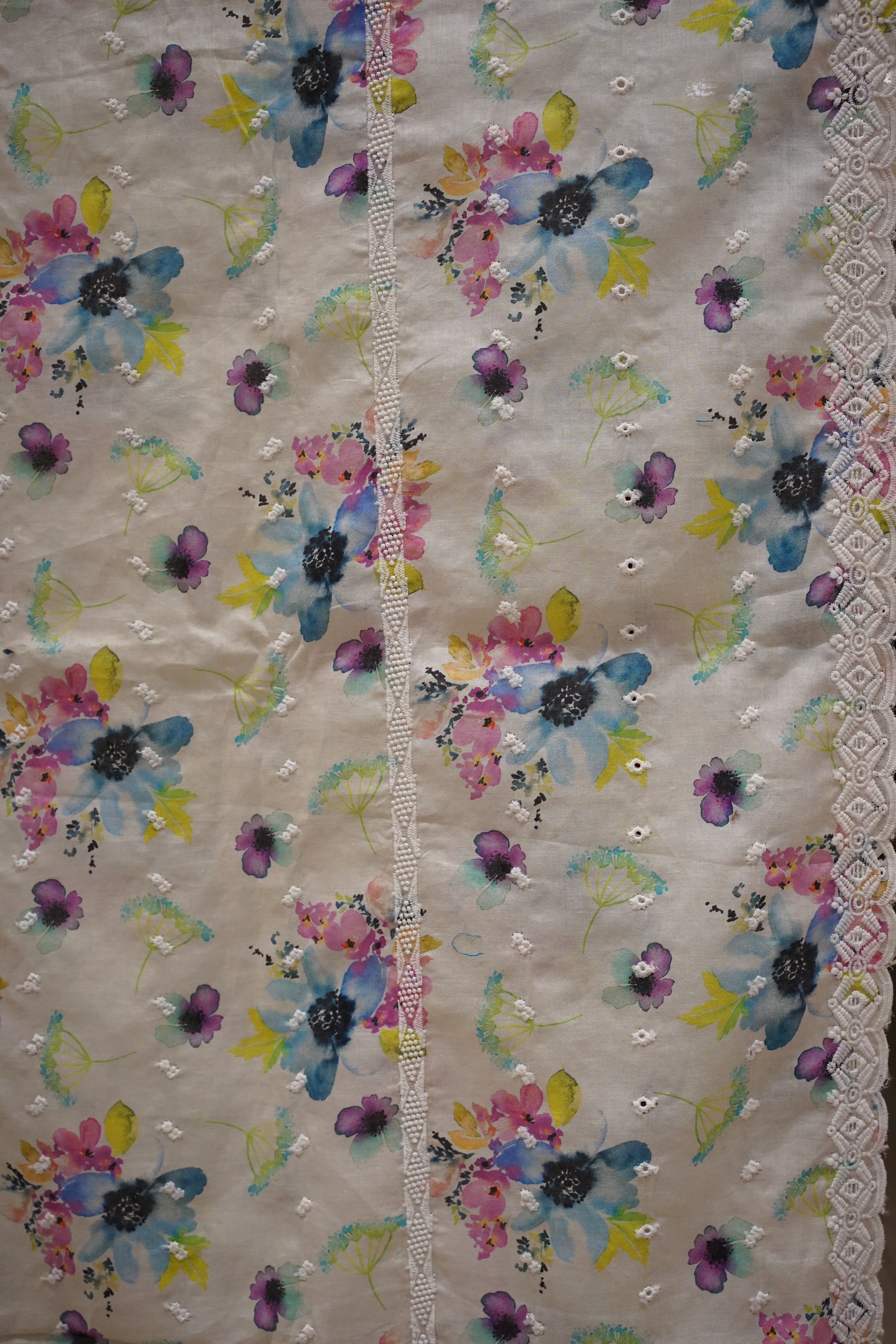 Watercolor Bloom Lawn Shawal