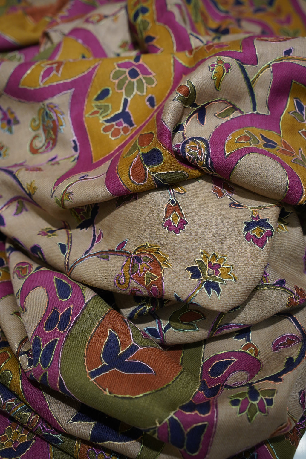 Kalamkari Heritage Shawl