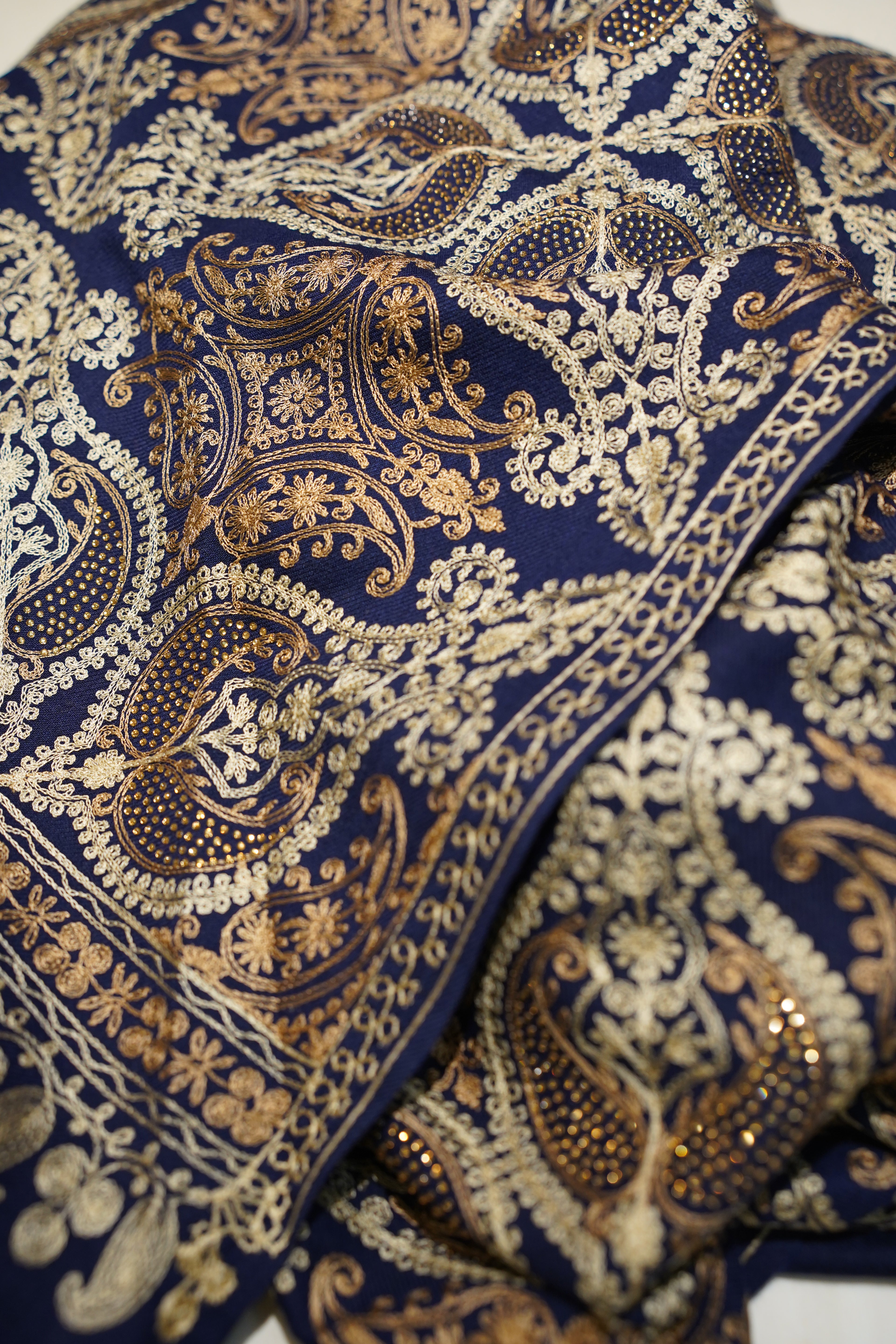 Kashmiri  Stone Work Shawl