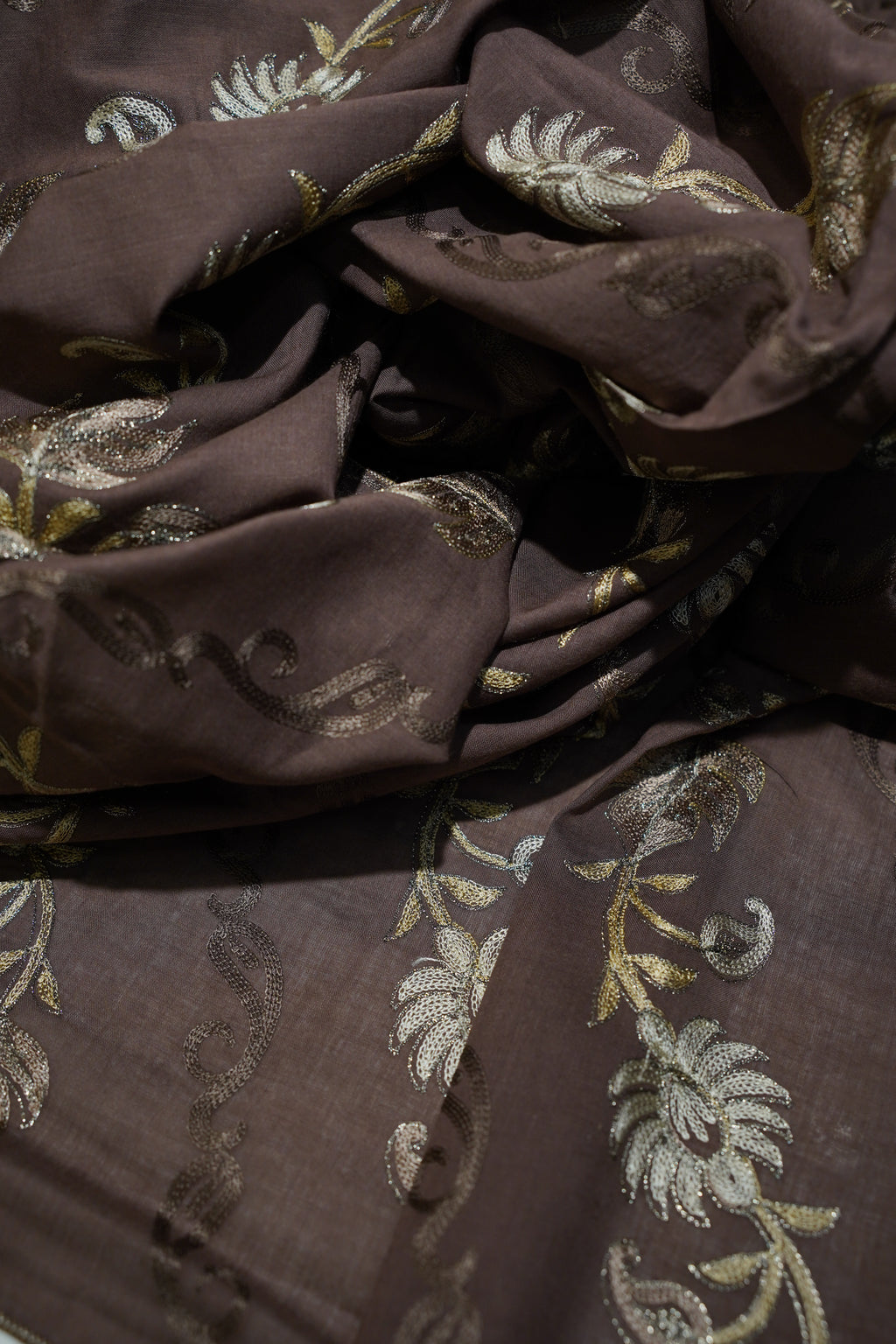 THILLA AARI WORK LAWN SHAWL