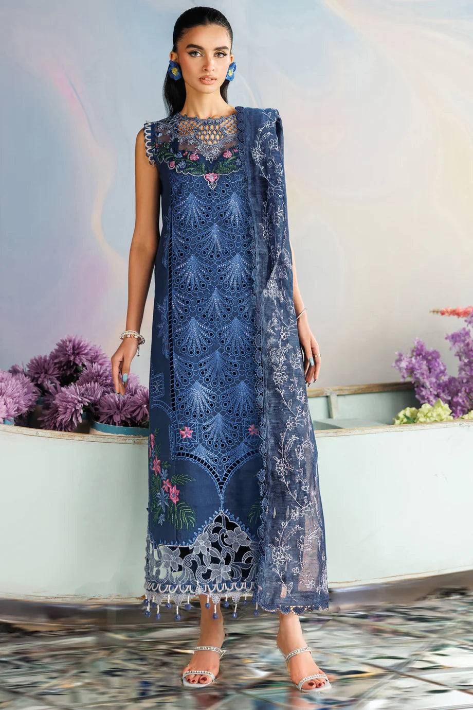 LAWN - PARISHAY  - SHANGRILA  - ANG-01 - 3 PC LAWN