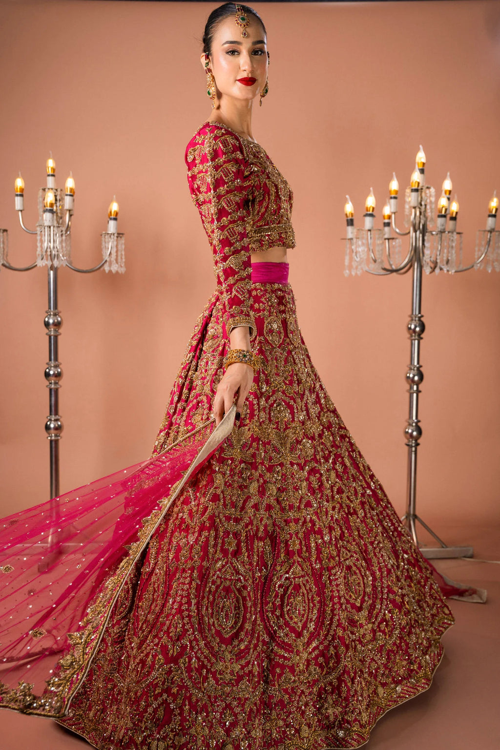 MAGENTA LEHGNA SET