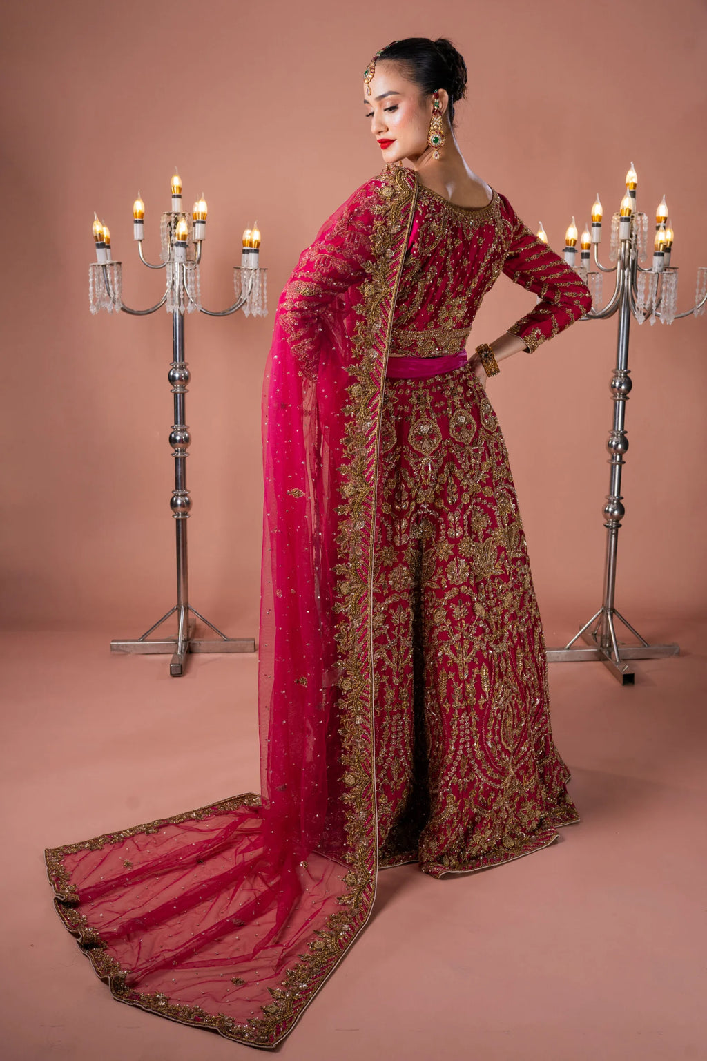 MAGENTA LEHGNA SET