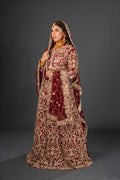 RED BODY LEHNGA SET