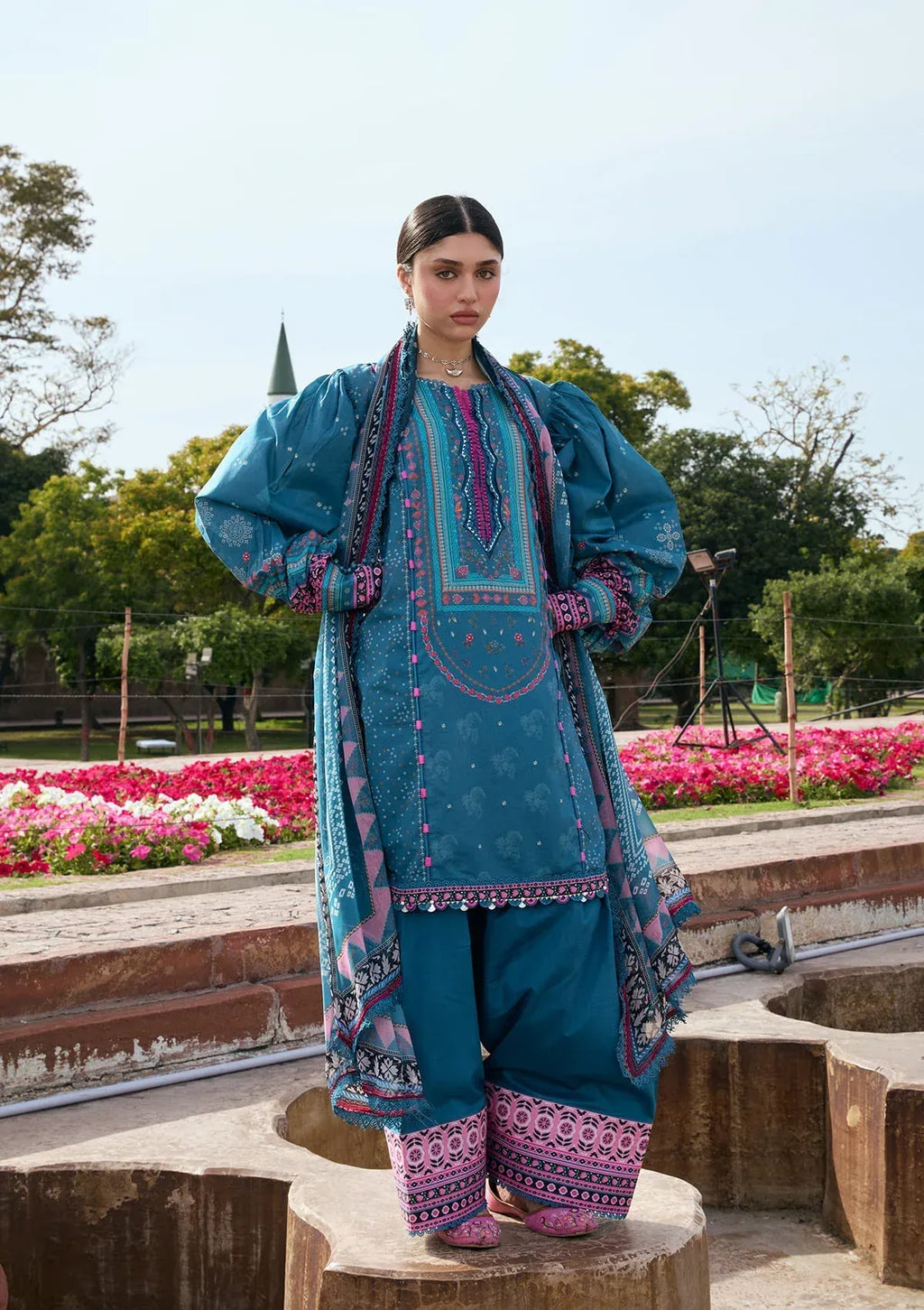LAWN - KAHF - PRINTS CHIFFON COLLECTION '26 - KPS-4A FALAK ARA