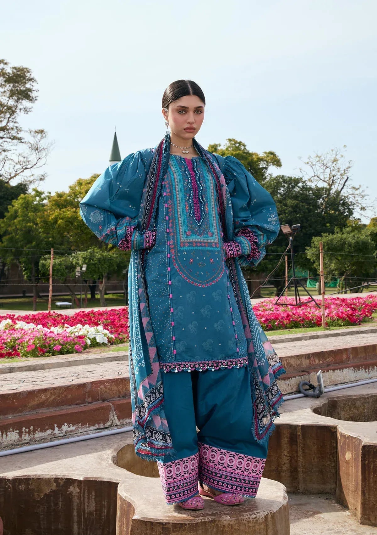 LAWN - KAHF - PRINTS CHIFFON COLLECTION '26 - KPS-4A FALAK ARA