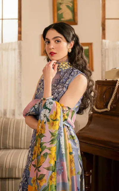 LAWN - ASIFA NABEEL - MERAKI (VOL 1) SUNEHRI  MVL25-02 - (SALE)