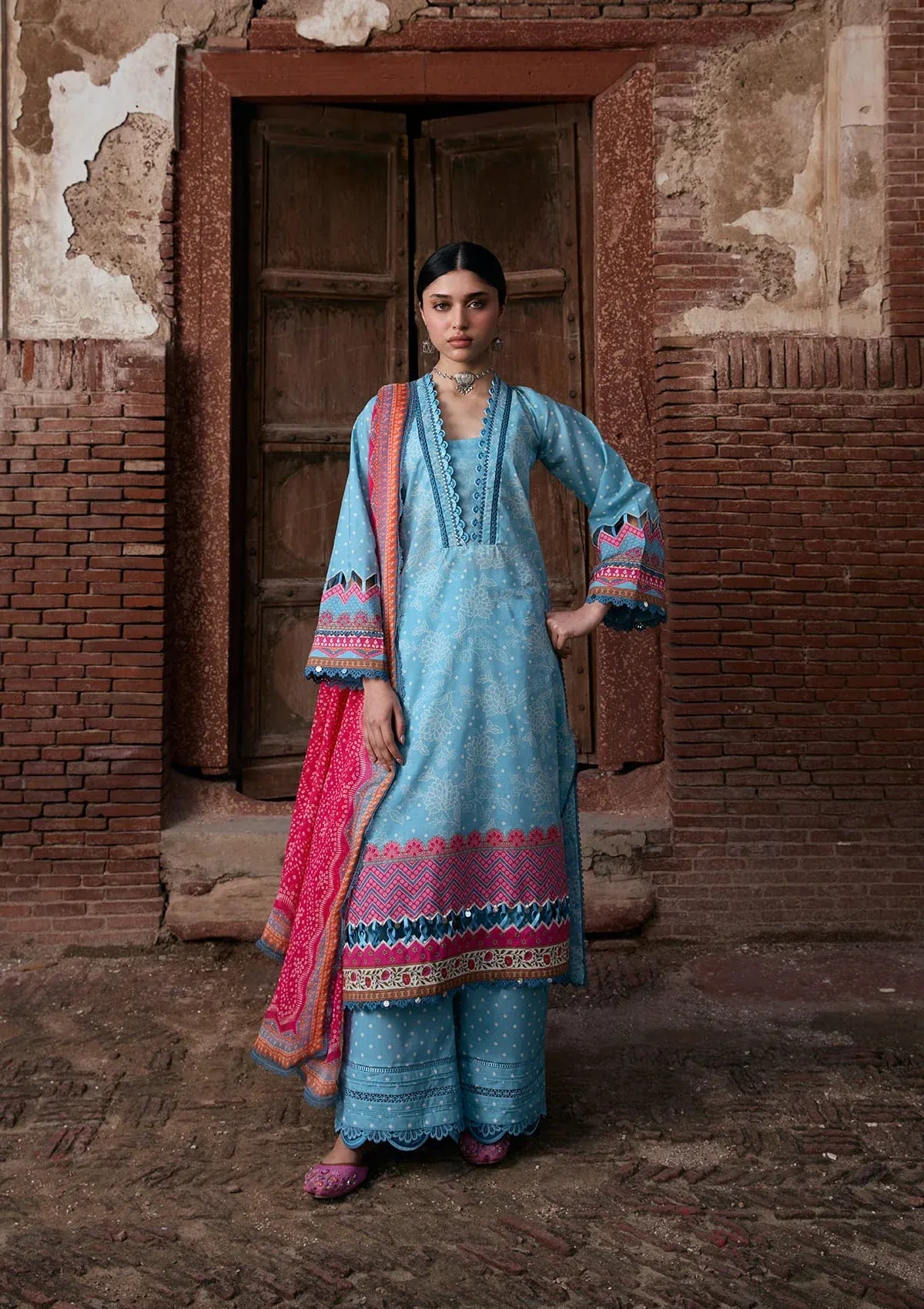 LAWN - KAHF - PRINTS CHIFFON COLLECTION '26 - KPS-7B SHABNAM