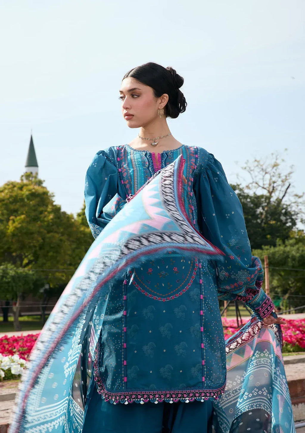 LAWN - KAHF - PRINTS CHIFFON COLLECTION '26 - KPS-4A FALAK ARA