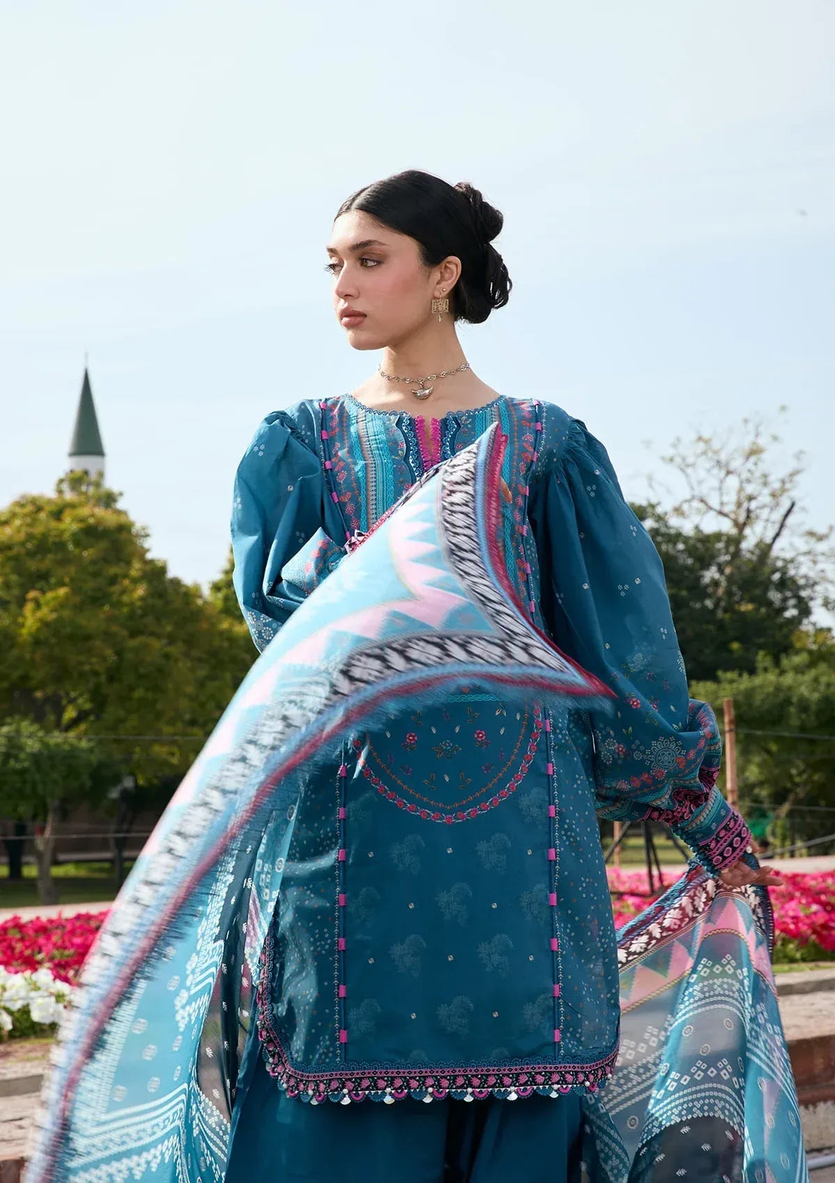 LAWN - KAHF - PRINTS CHIFFON COLLECTION '26 - KPS-4A FALAK ARA