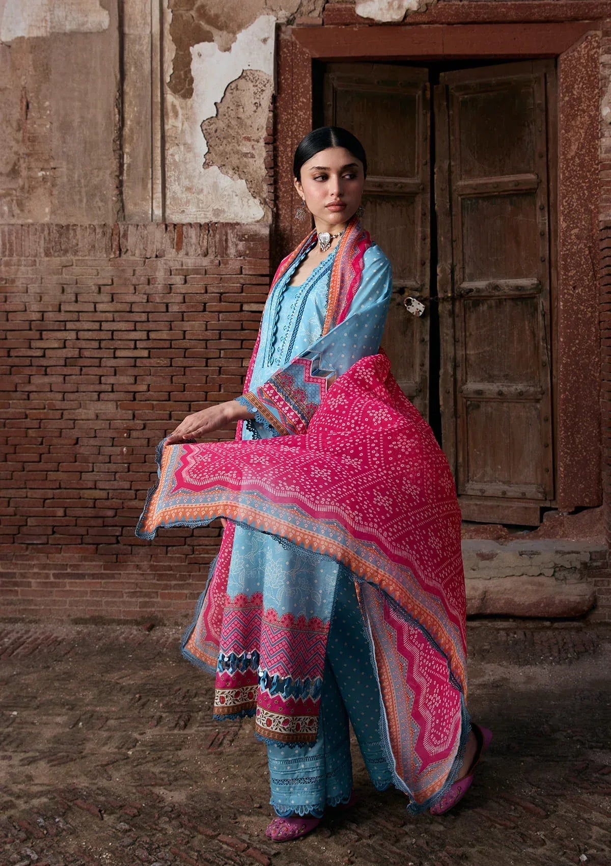 LAWN - KAHF - PRINTS CHIFFON COLLECTION '26 - KPS-7B SHABNAM