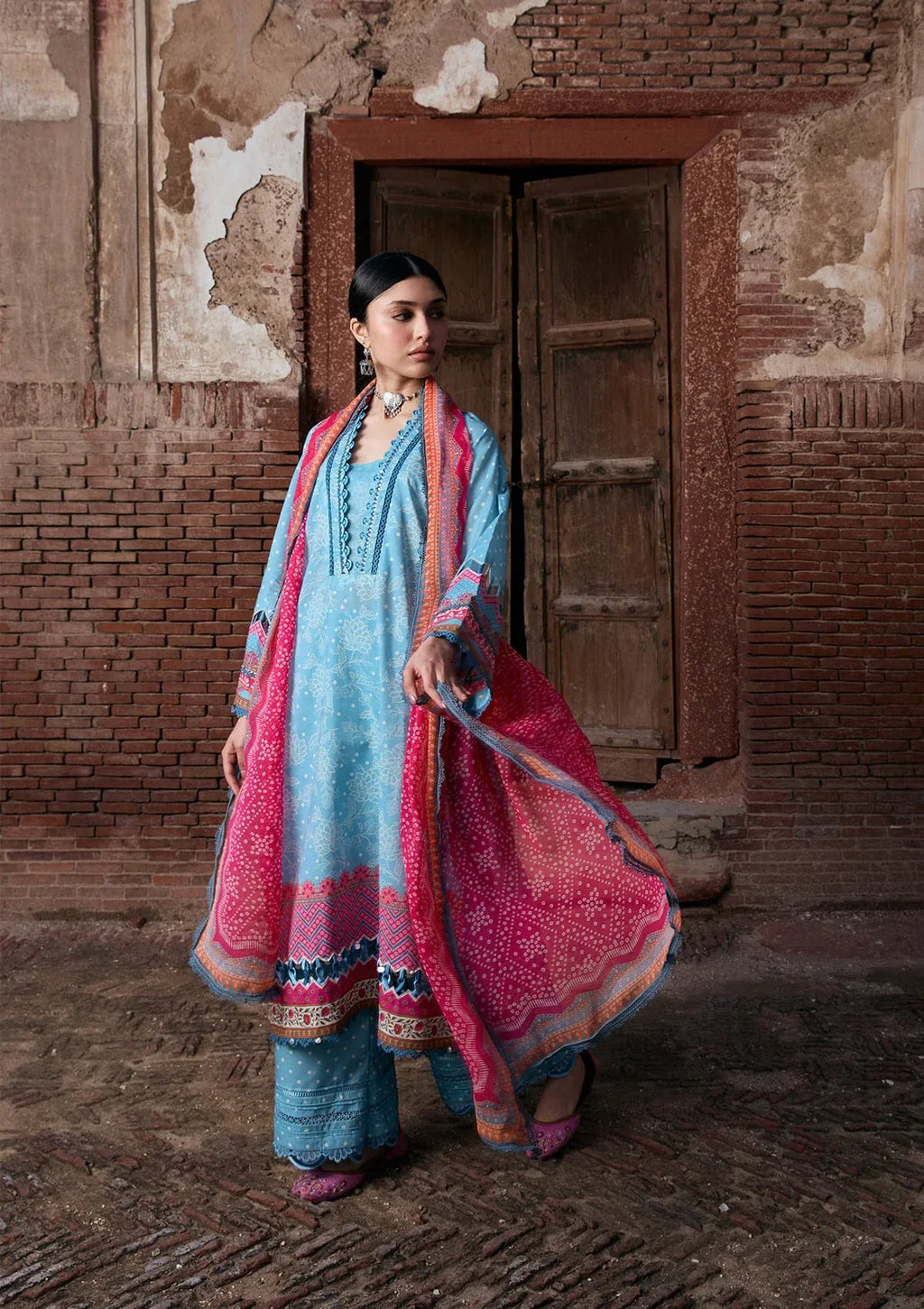 LAWN - KAHF - PRINTS CHIFFON COLLECTION '26 - KPS-7B SHABNAM