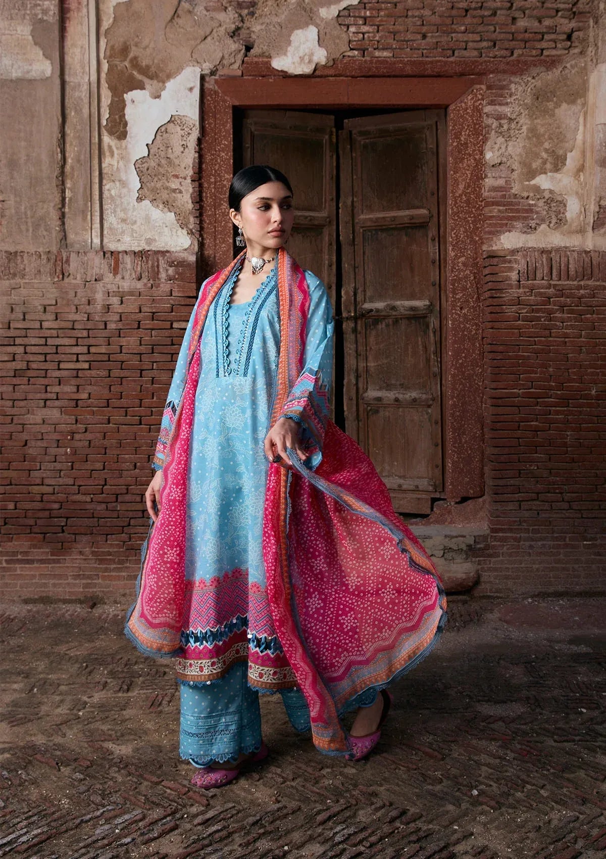 LAWN - KAHF - PRINTS CHIFFON COLLECTION '26 - KPS-7B SHABNAM