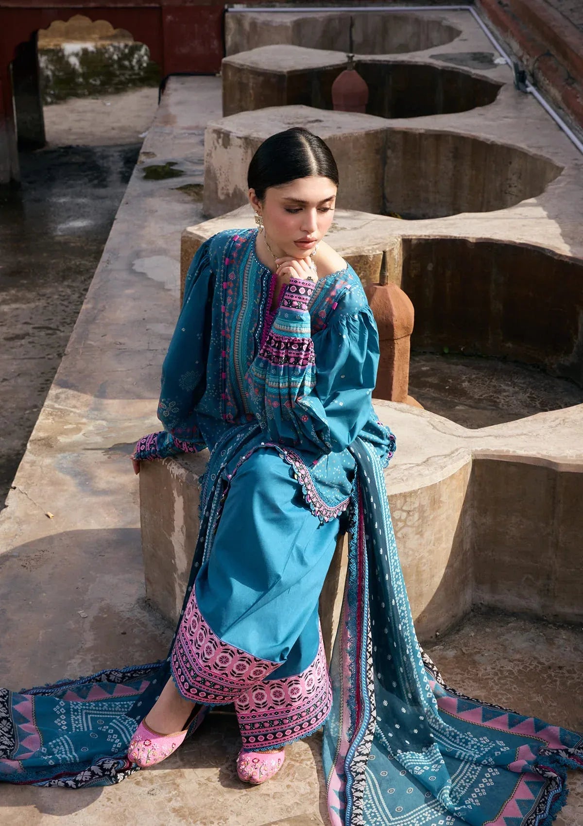 LAWN - KAHF - PRINTS CHIFFON COLLECTION '26 - KPS-4A FALAK ARA