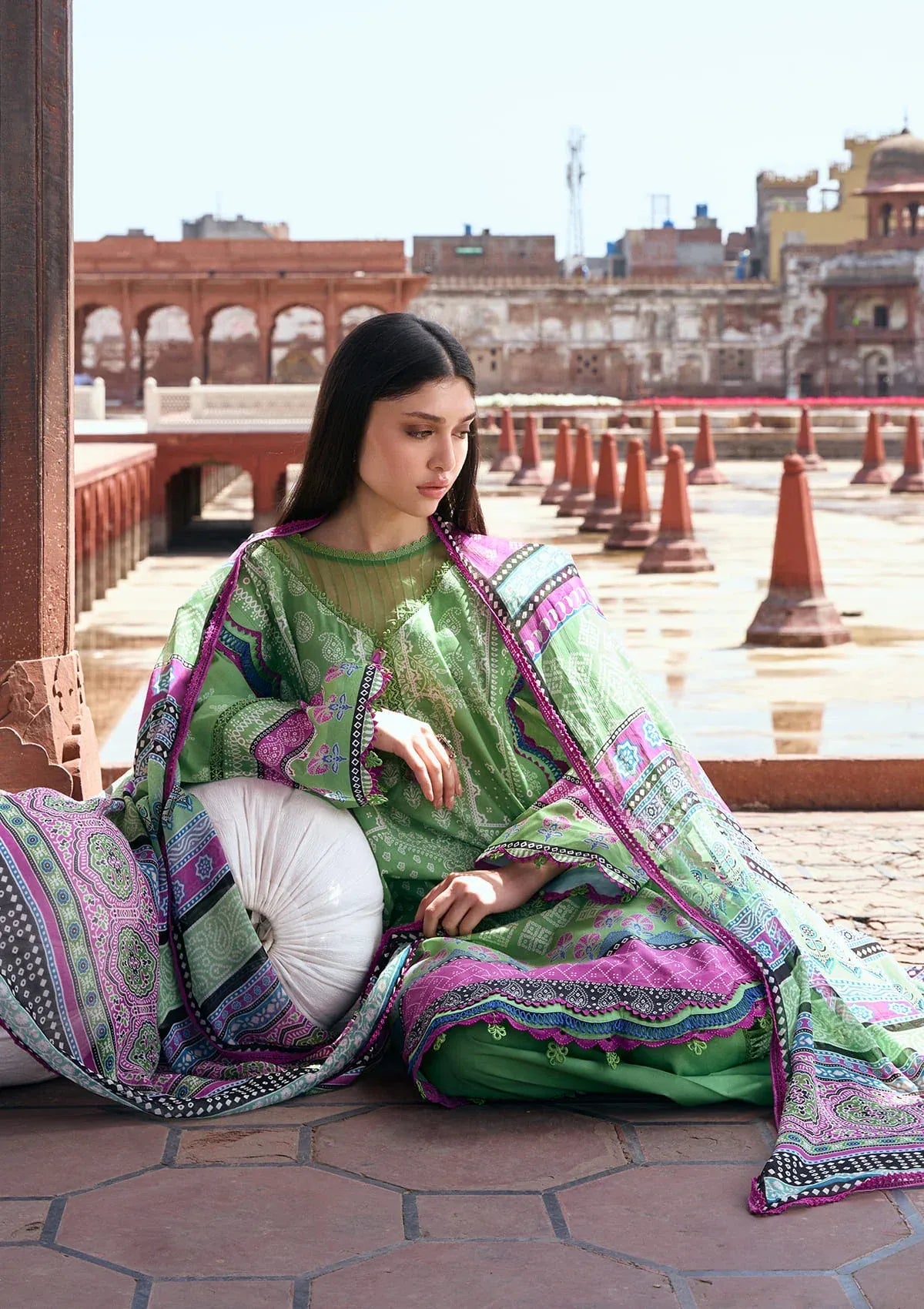 LAWN - KAHF - PRINTS CHIFFON COLLECTION '26 - KPS-8B RUMI