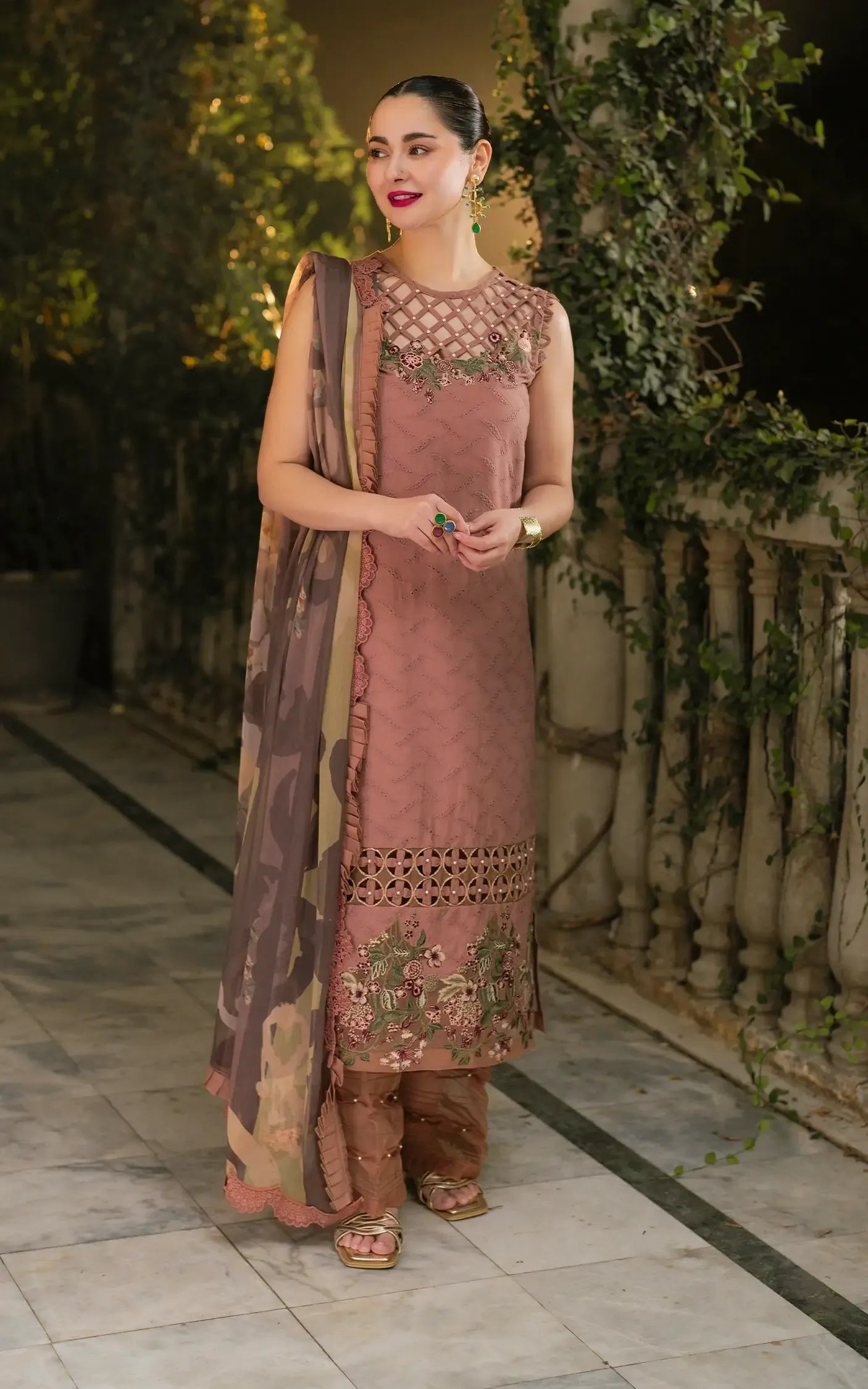 LAWN - ASIFA NABEEL - GILKARI - SAFFRON DAY GKL-04 - (SALE)