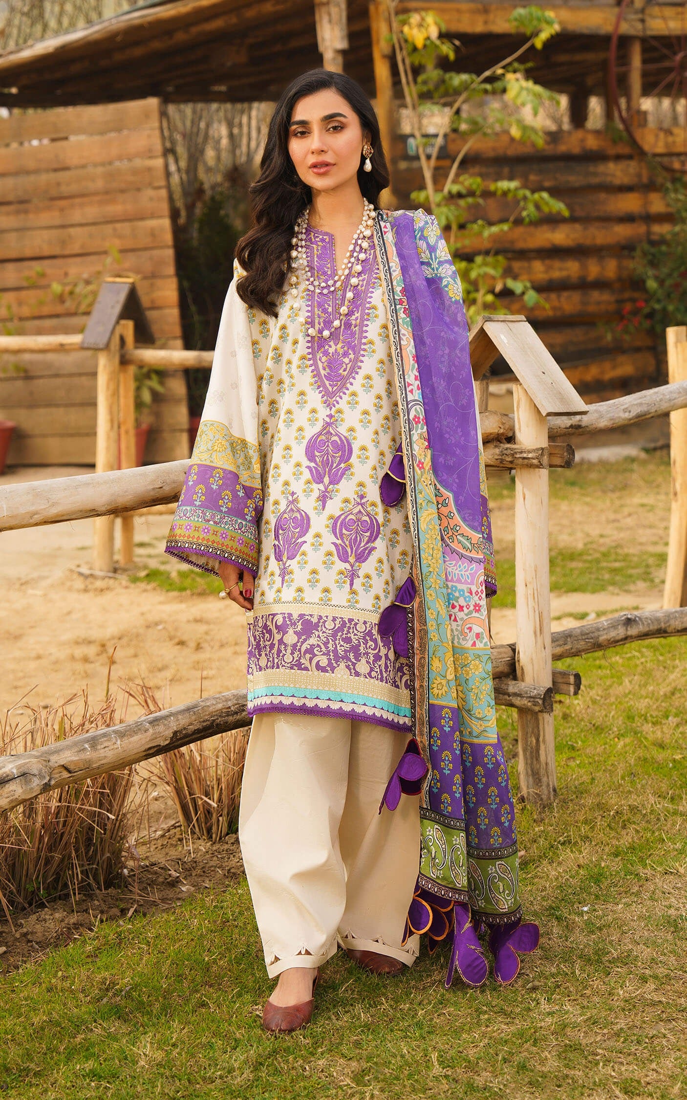LAWN - ASIFA NABEEL - MERAKI (VOL 1) - ALYSSA U141M017 - (SALE)