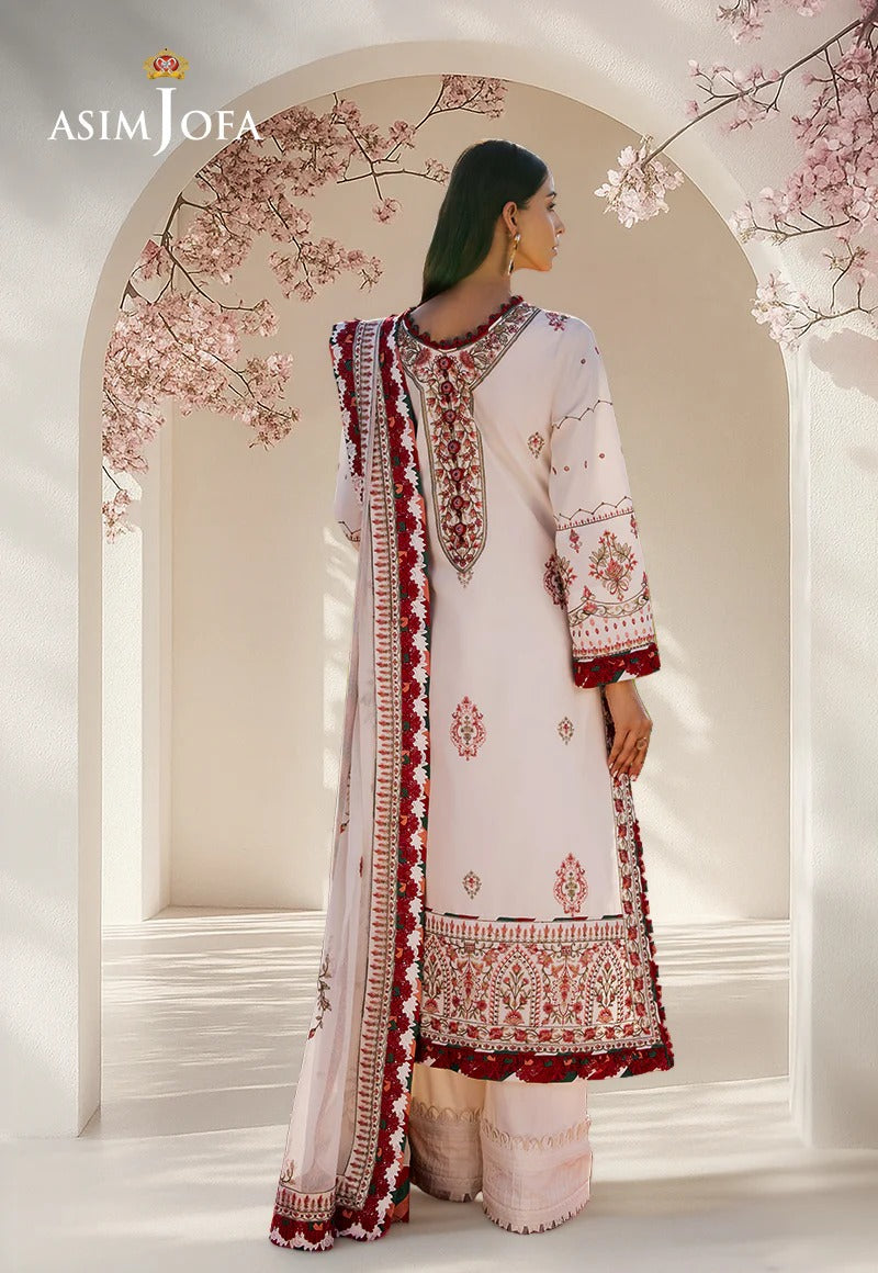 LAWN - ASIM JOFA - LUXURY LAWN - AJELL-08 - (SALE)